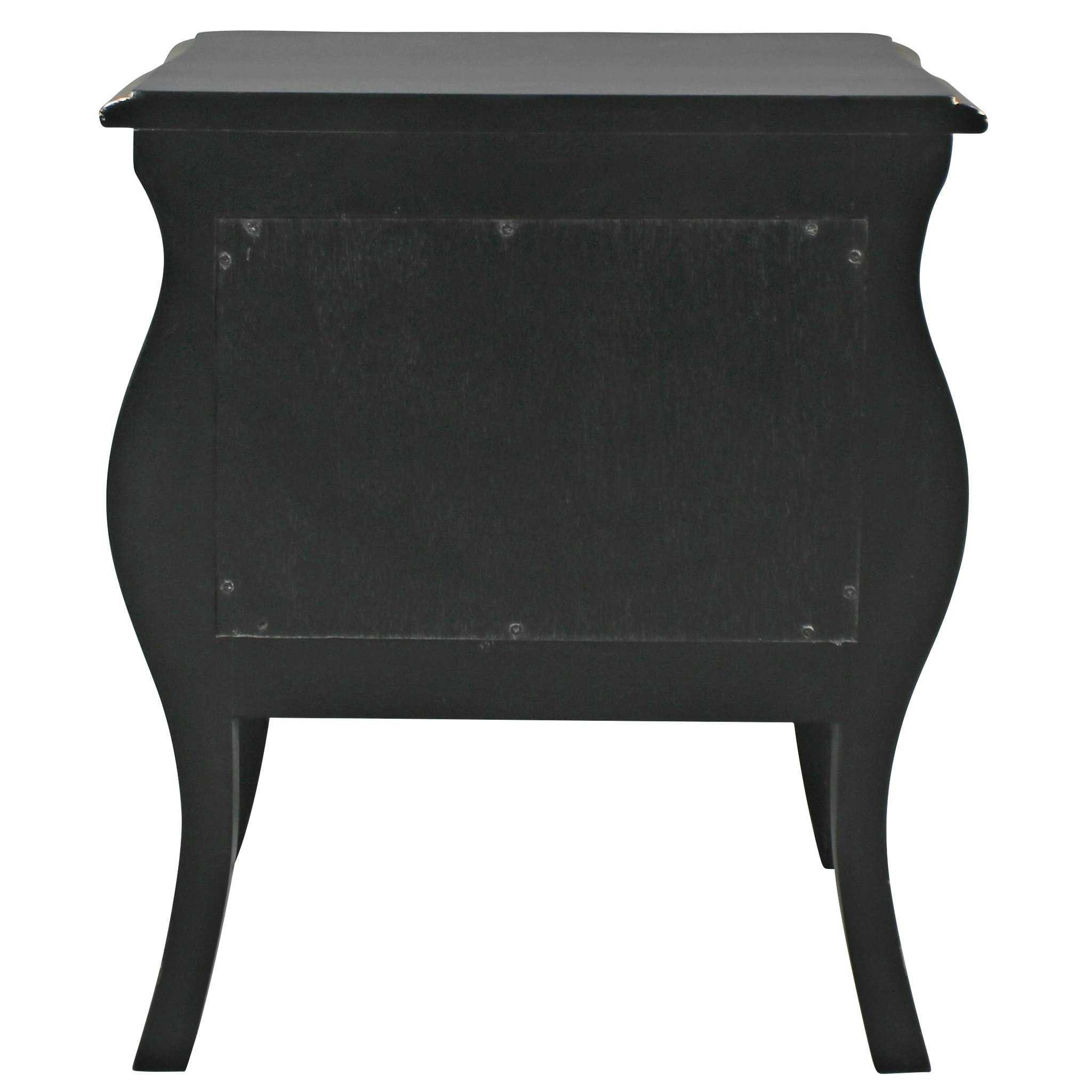 Toscano - Saint-Honore Bombe Nightstand Side Table in Mahogany