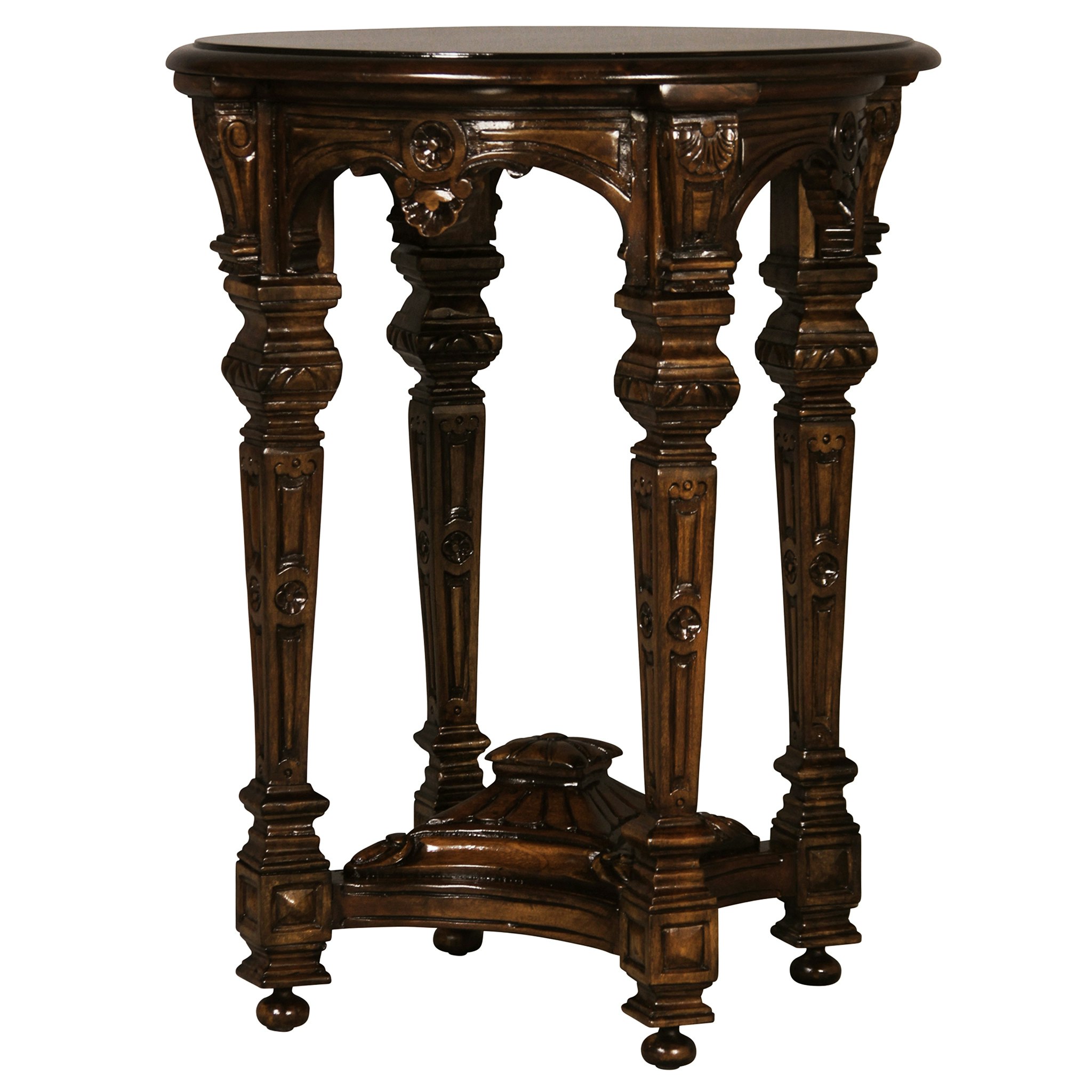 Toscano - Louis XIV Side Table in Mahogany