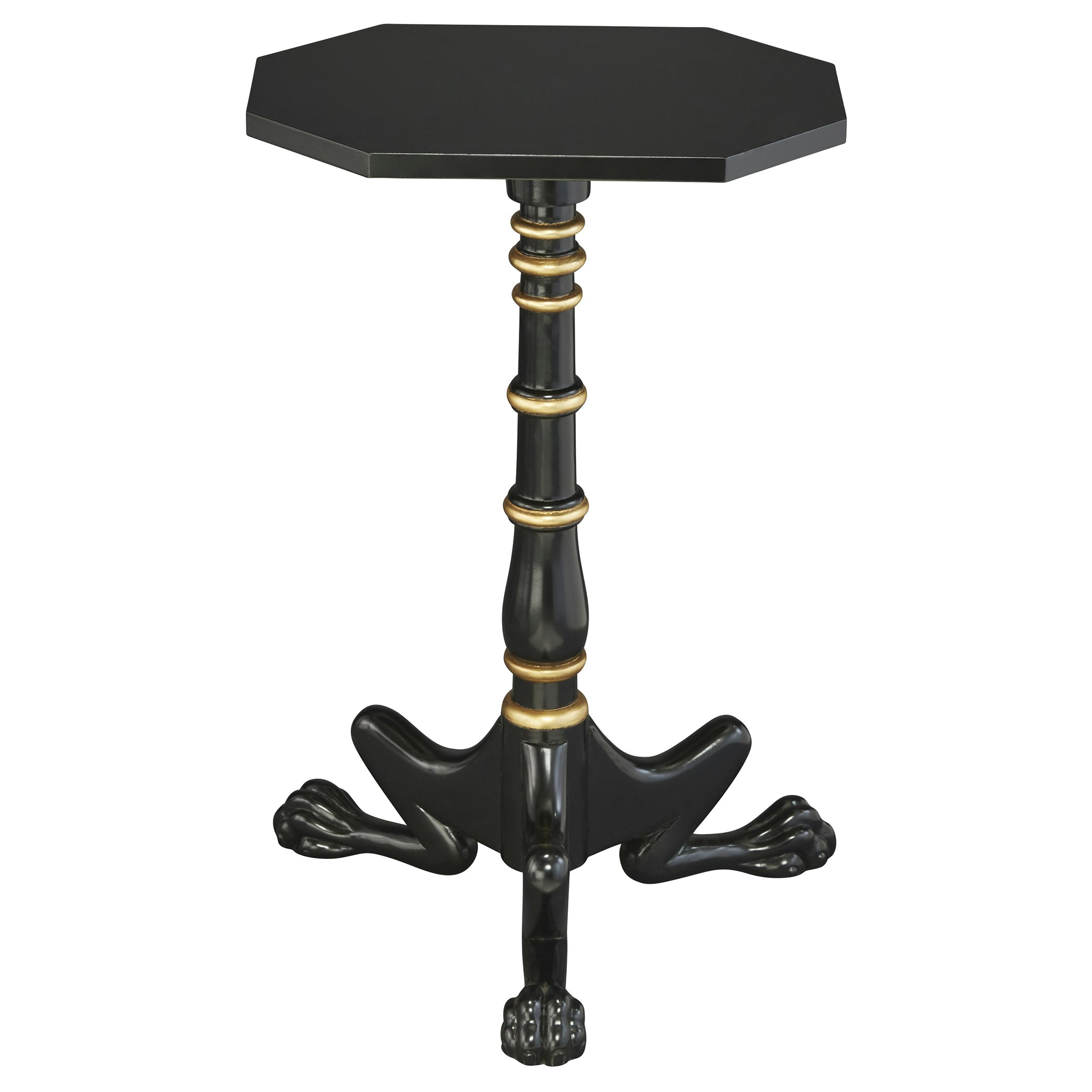 Toscano - Hounds Leg Petite Tripod Side Table in Mahogany