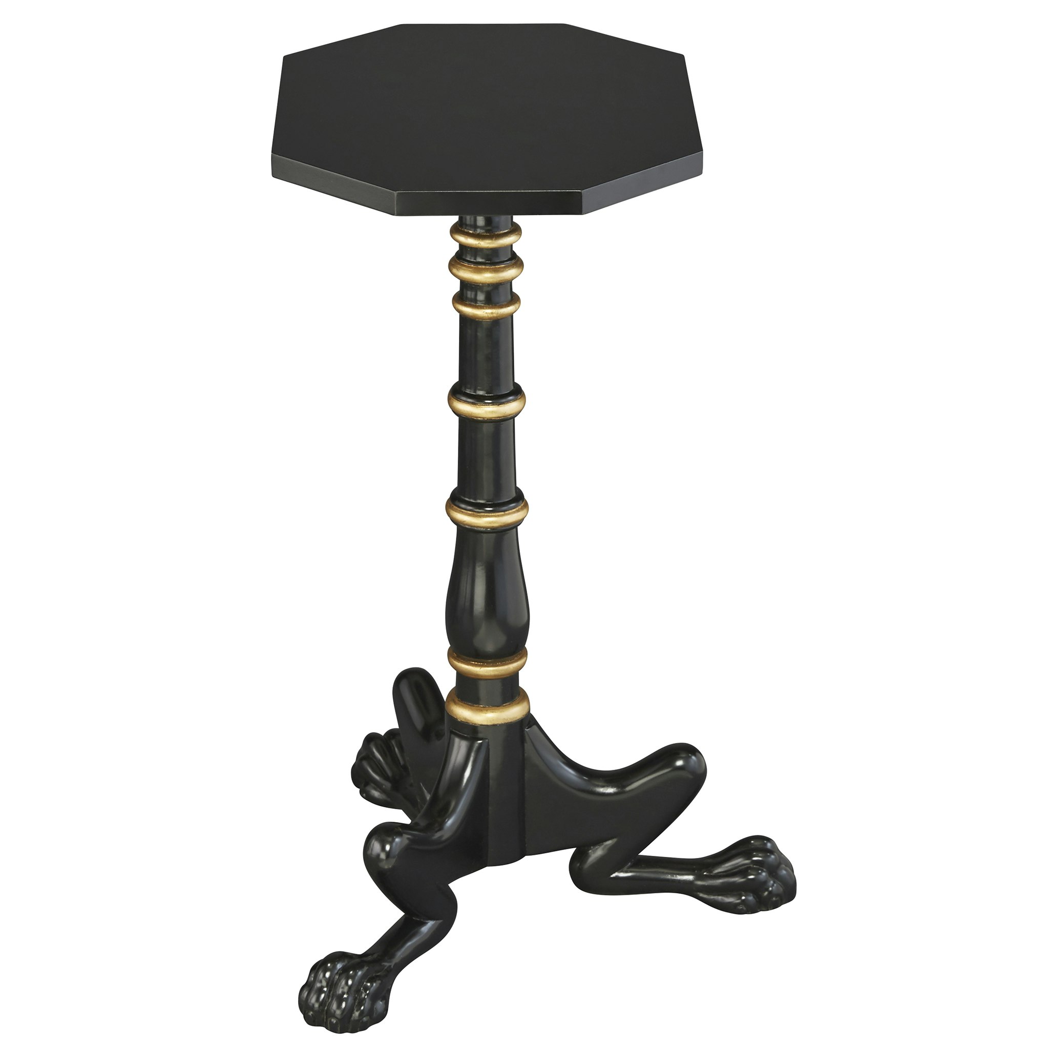 Toscano - Hounds Leg Petite Tripod Side Table in Mahogany