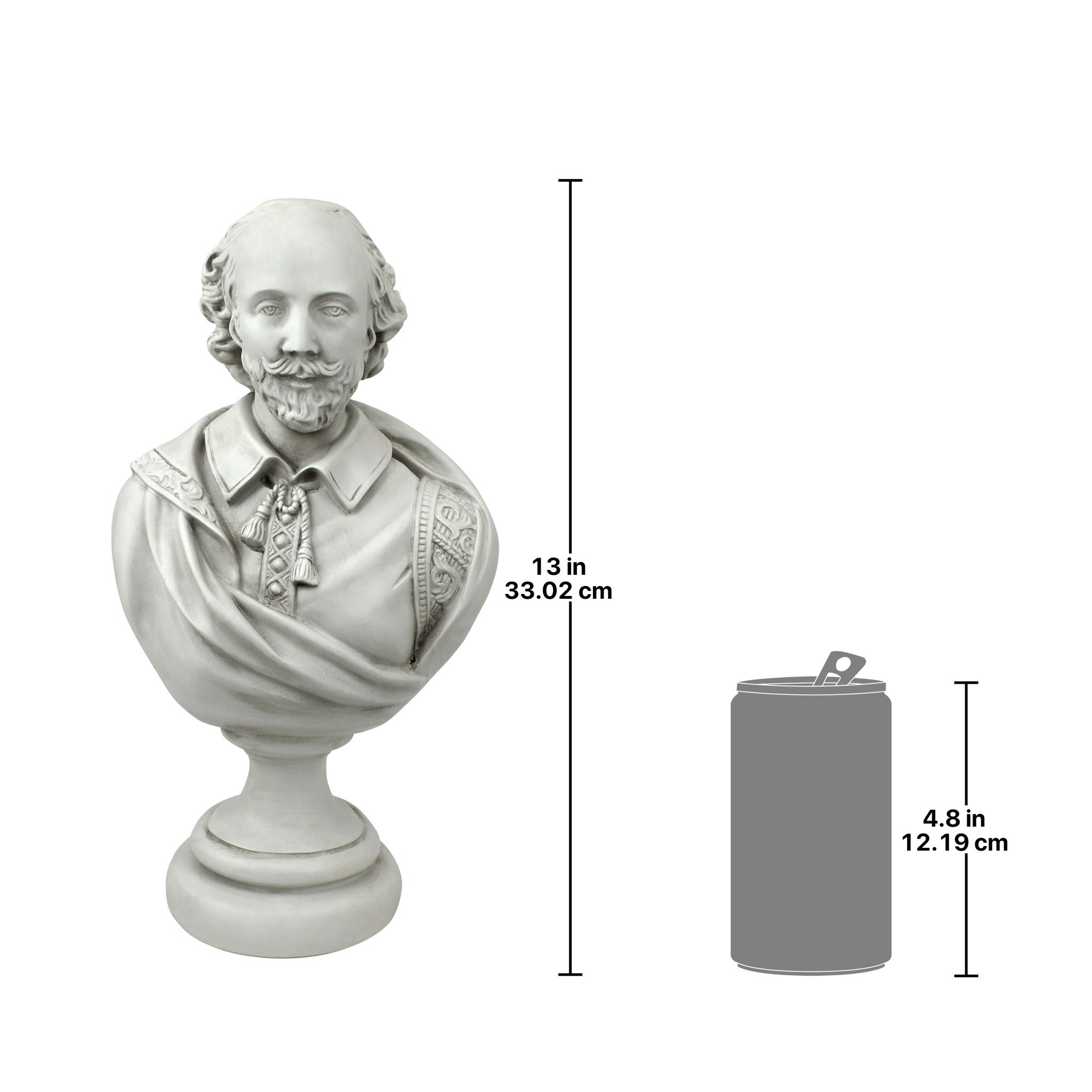 Toscano William Shakespeare Sculptural Bust - Small