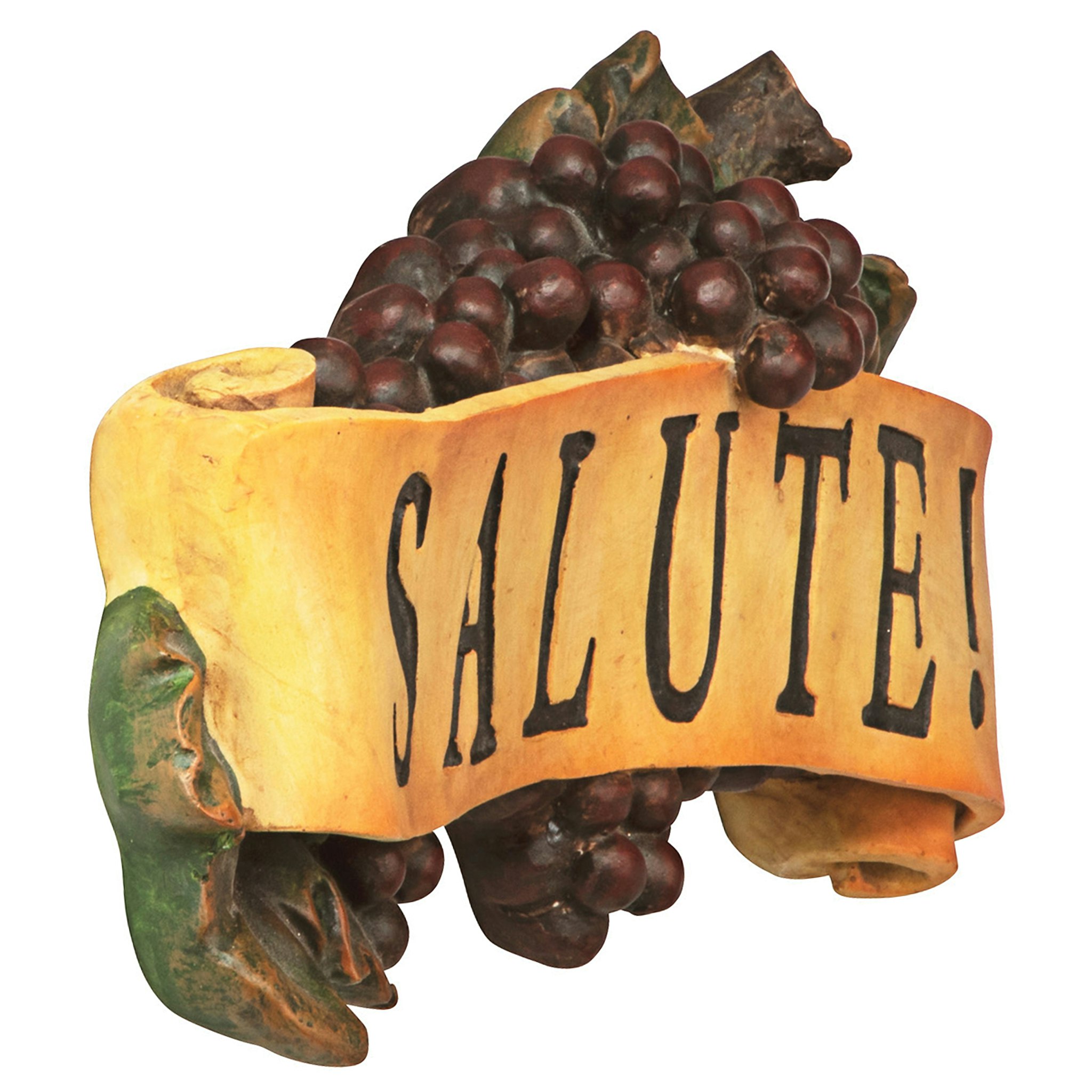 Toscano - Salute Italian Signs Grape Wall Sculpture
