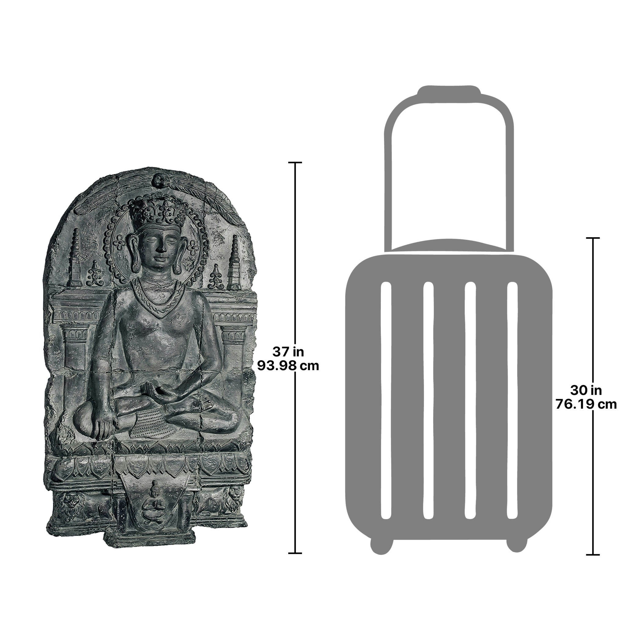 Toscano Earth Witness Buddha Wall Sculpture - Large