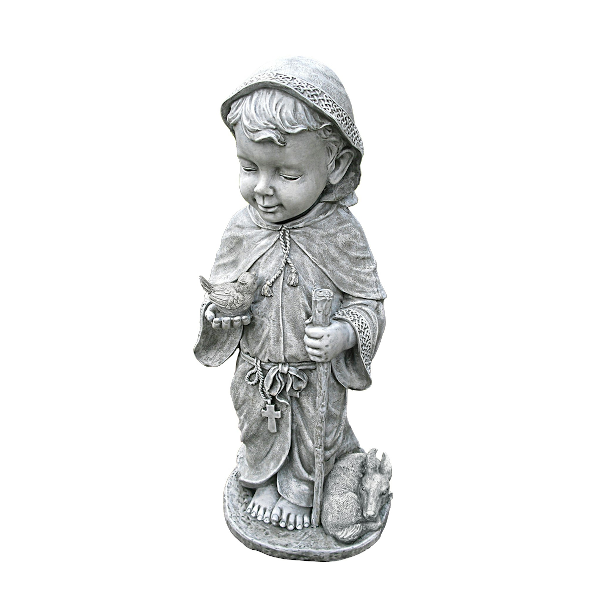 Toscano Baby Saint Francis Sculpture - Large