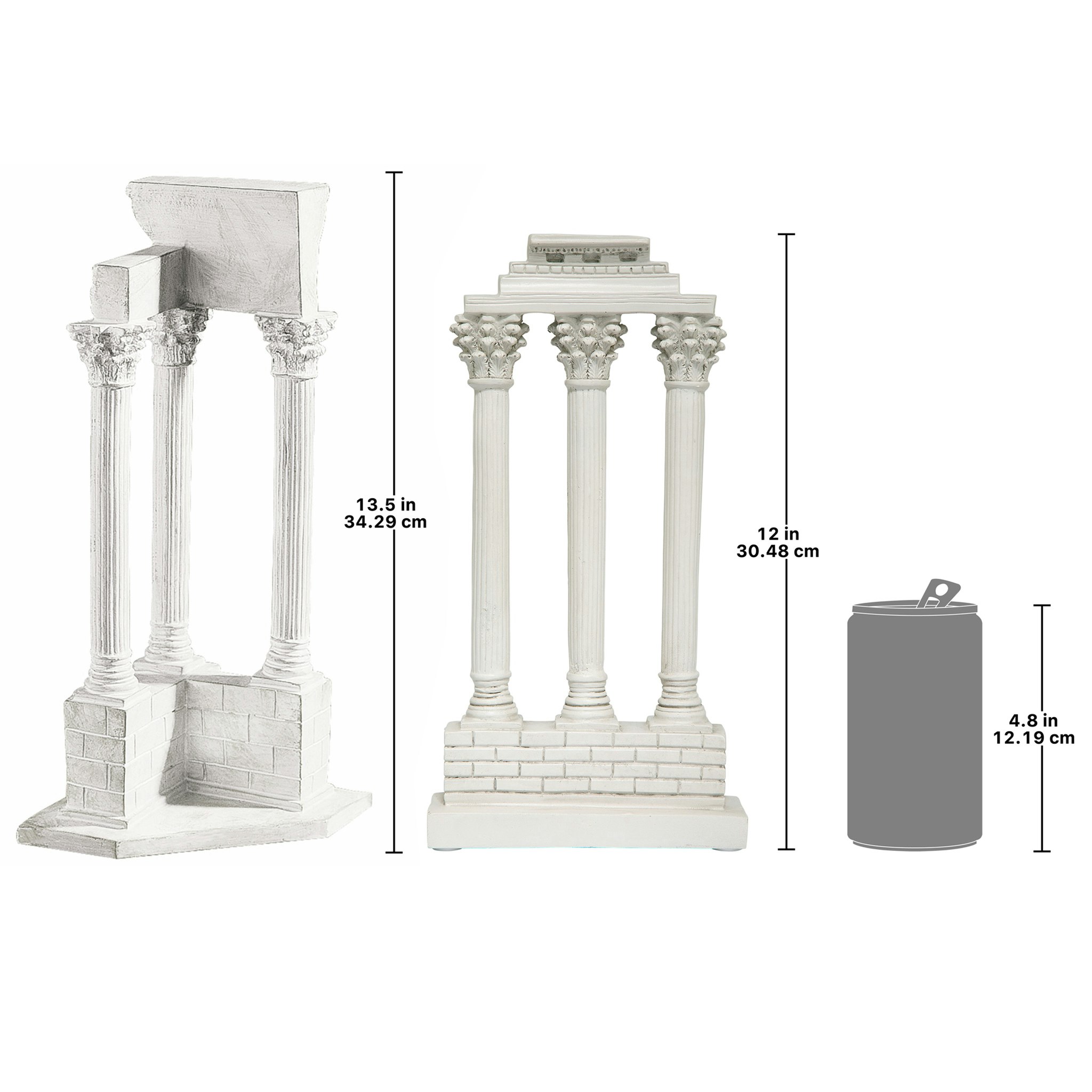 Toscano - Set of 2 Roman Forum Columns Statues