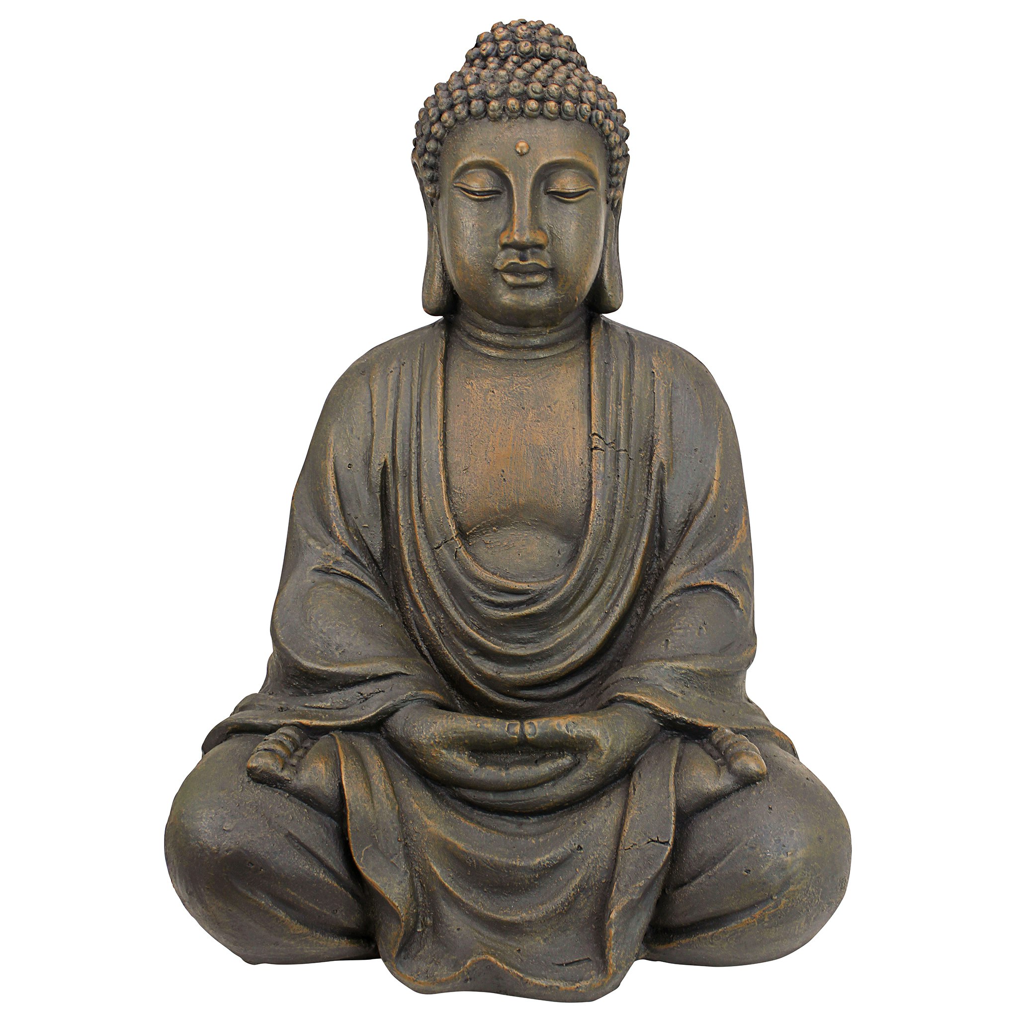 Toscano Meditative Buddha of the Grand Temple - Basalt Finish, Medium