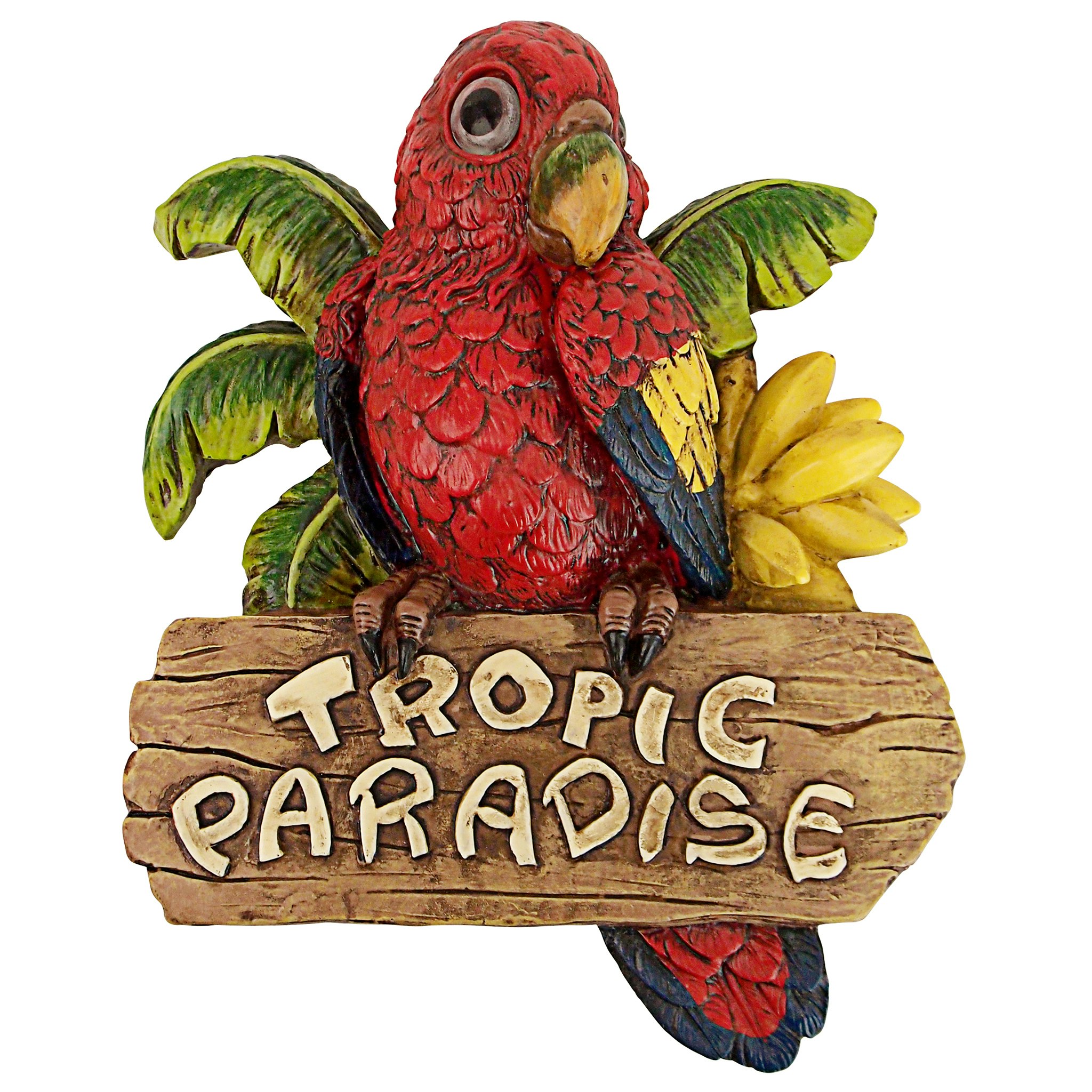 Toscano - Tropic Parrot Paradise Wall Sculpture