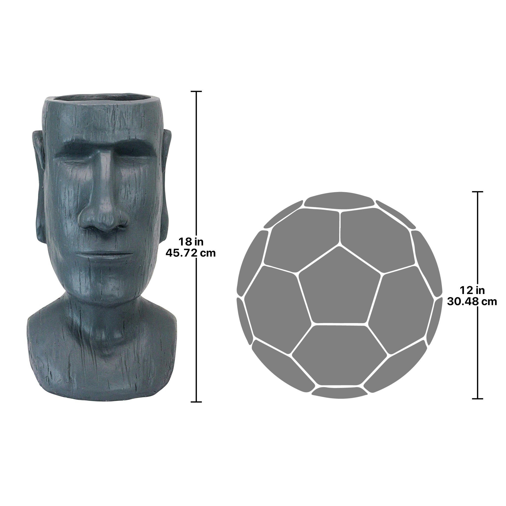 Toscano - Easter Island Massive Megalith Moai Head Planter Statue