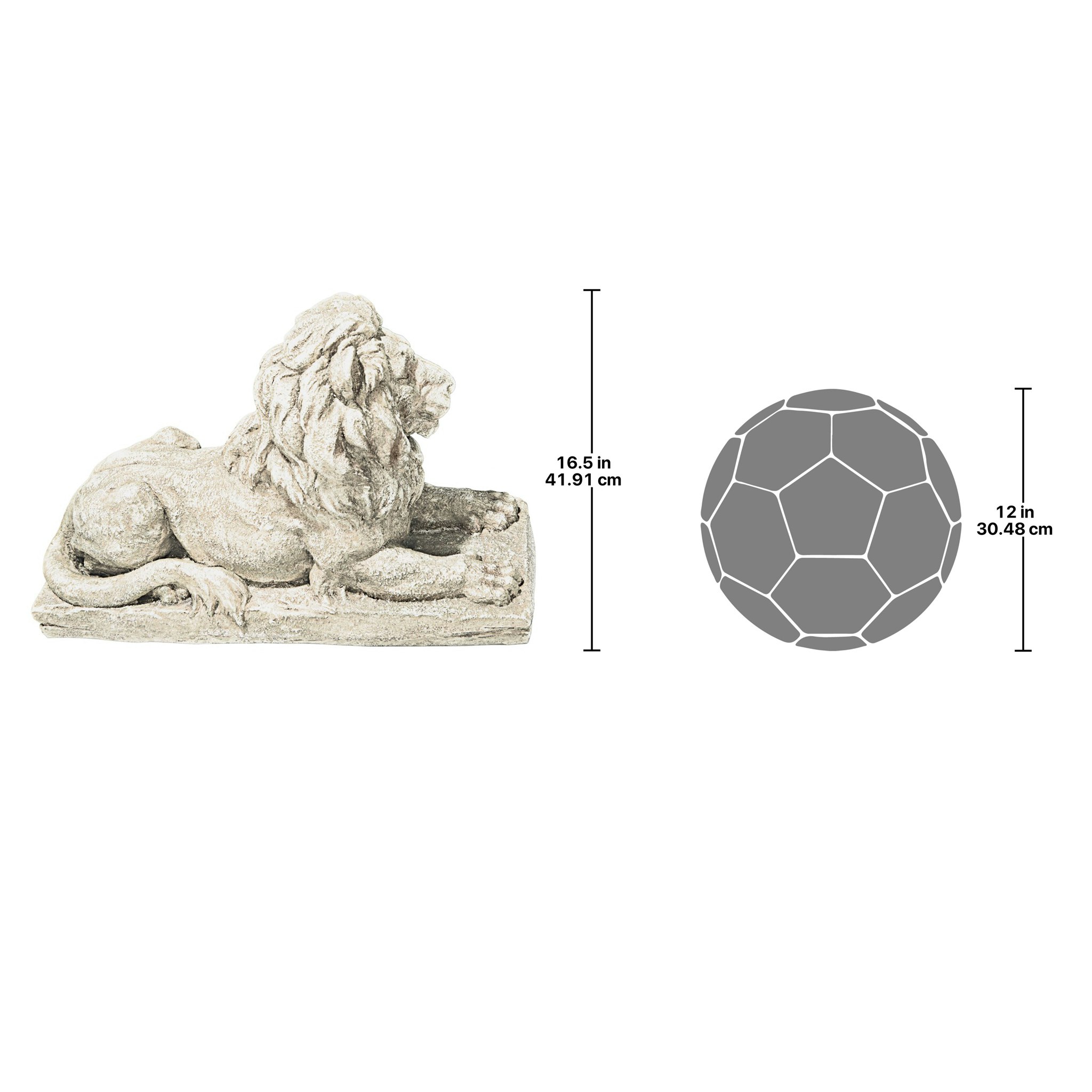 Toscano - Lyndhurst Manor Lion Sentinel Statue