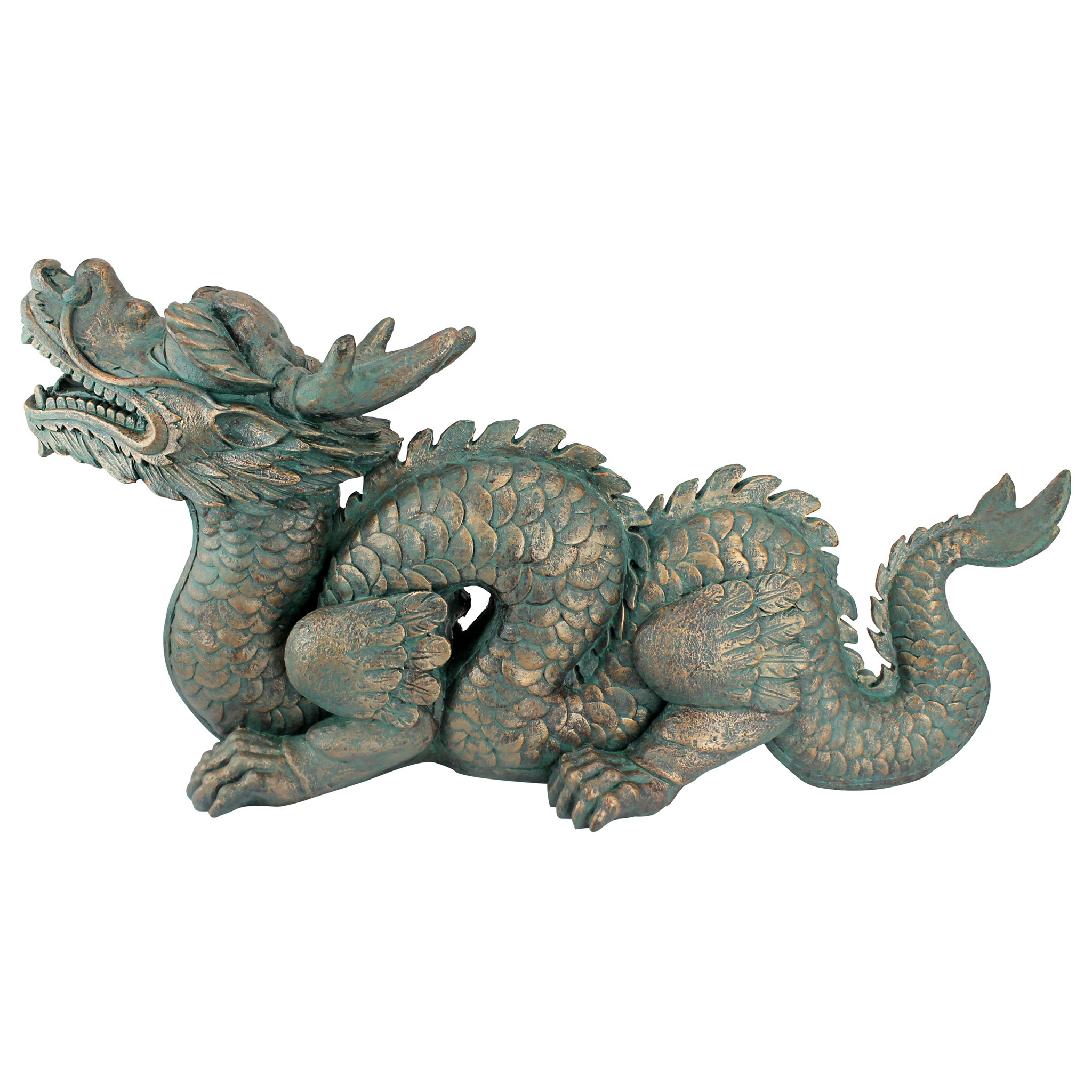 Toscano Asian Dragon of the Great Wall Statue - Large