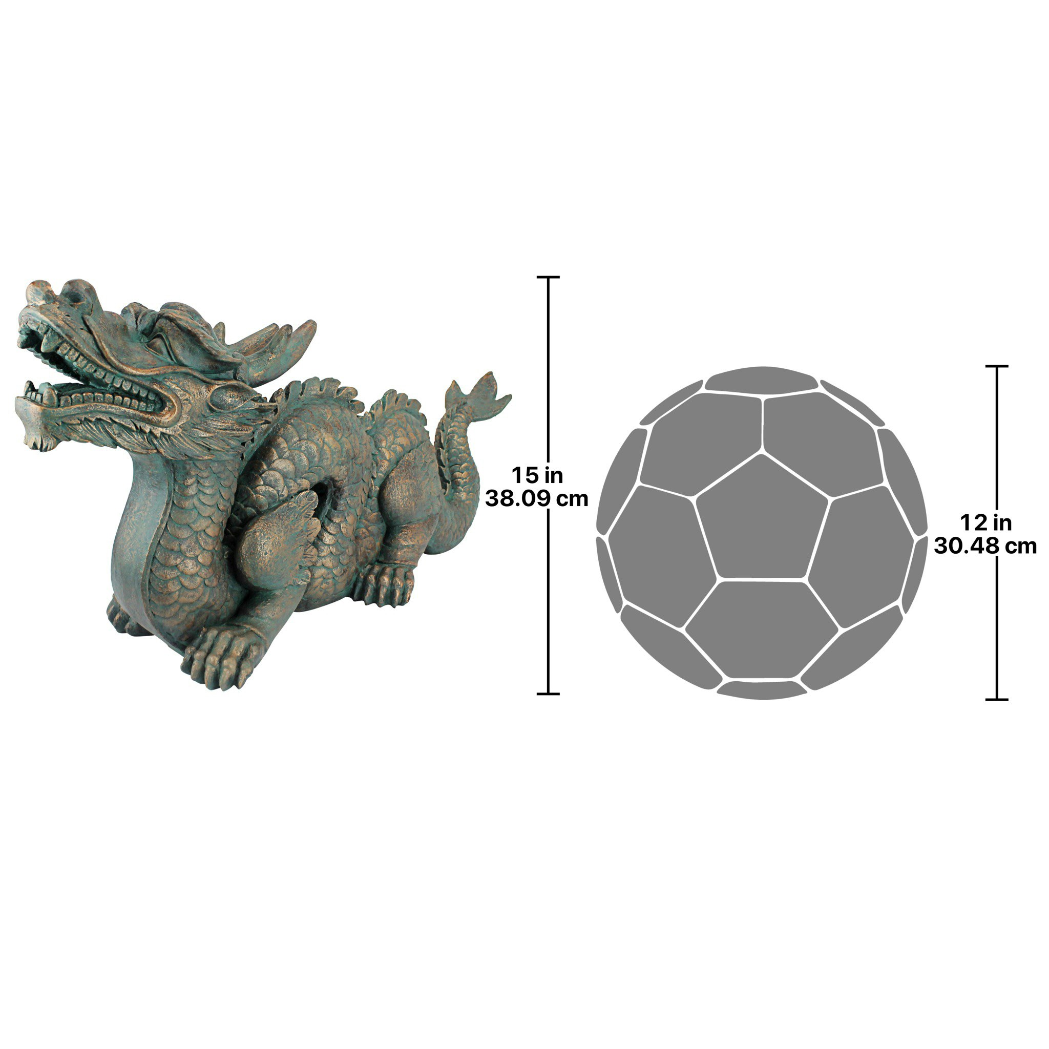 Toscano Asian Dragon of the Great Wall Statue - Large
