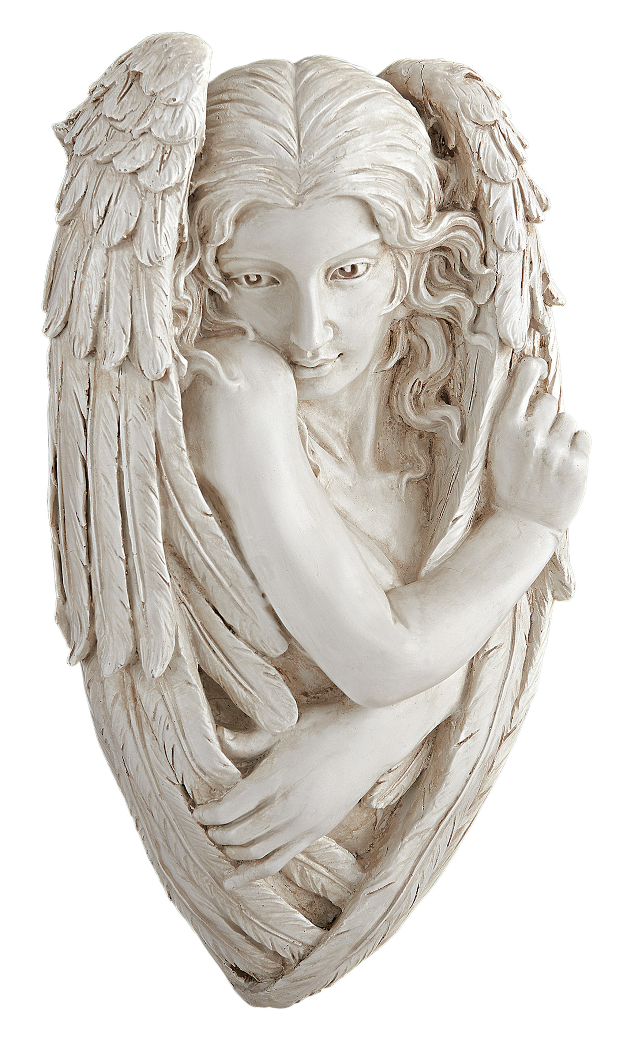 Toscano - Tristan the Timid Angel Wall Sculpture