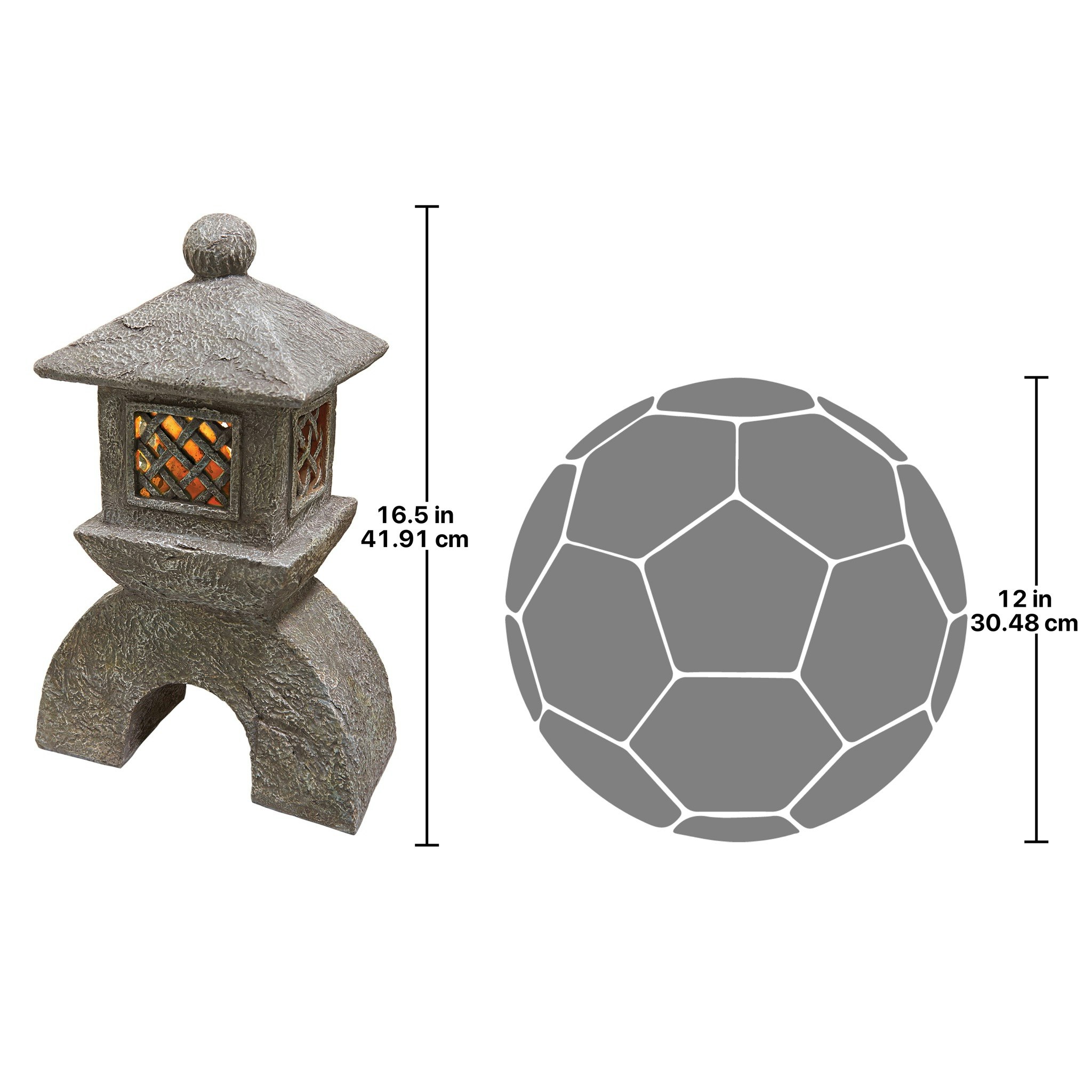 Toscano - Japanese Pagoda Illuminated Lantern Statue