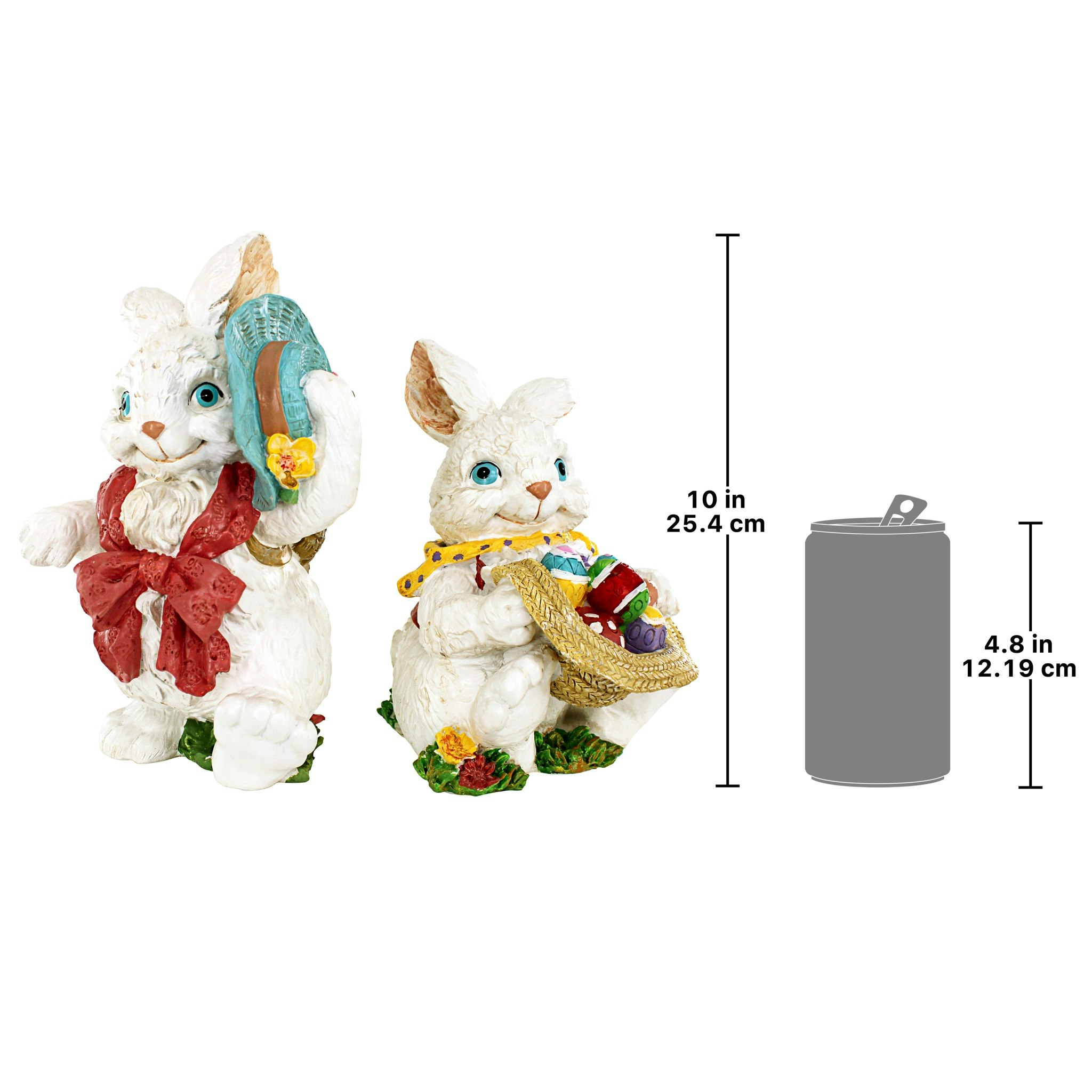 Toscano - Constance and Mortimer Easter Rabbit Statues