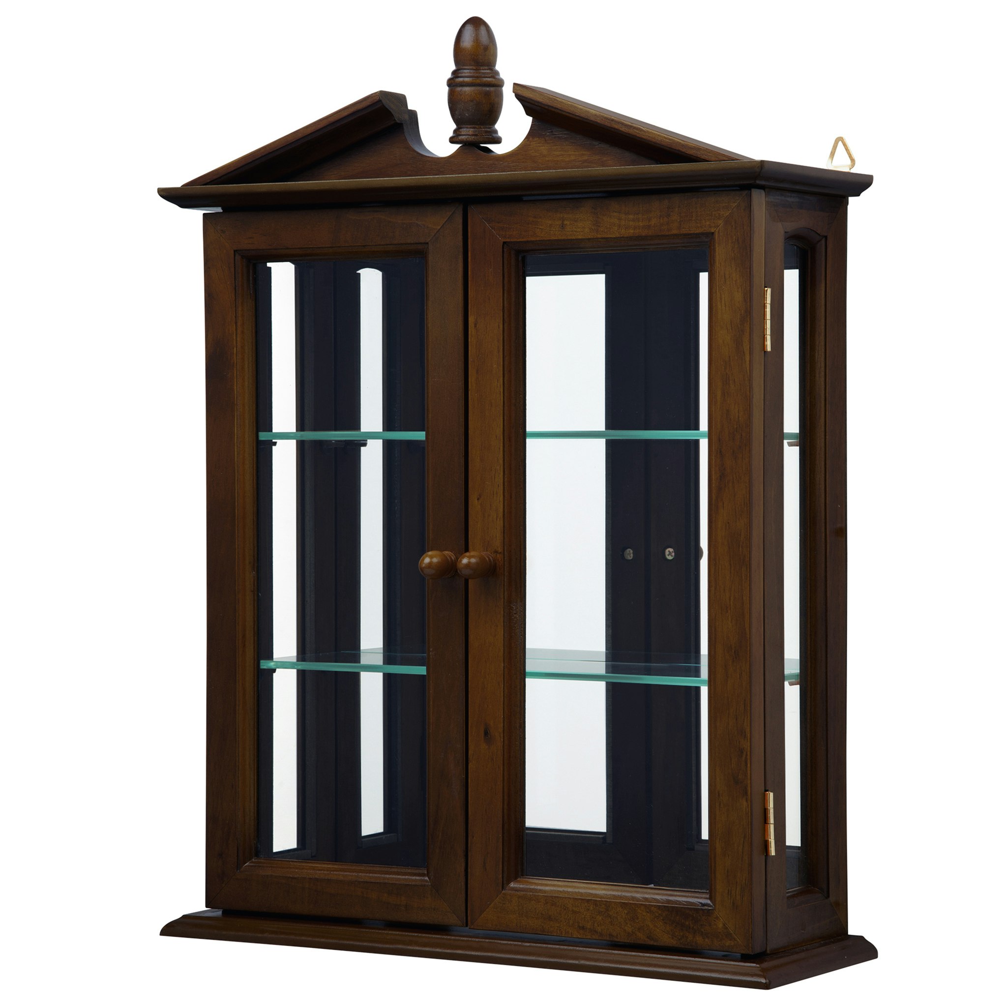 Toscano Amesbury Manor Wall Curio Cabinet - Walnut