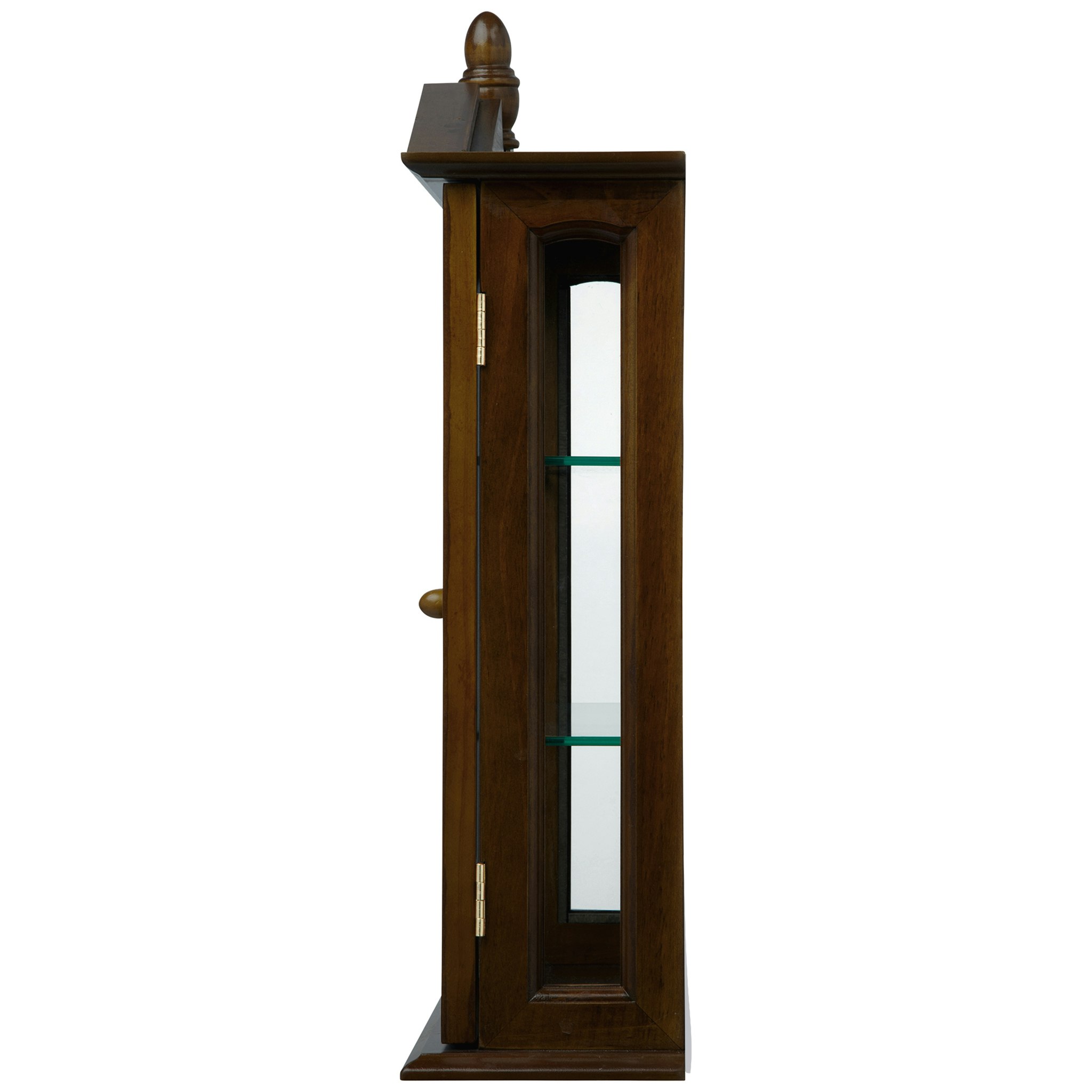 Toscano Amesbury Manor Wall Curio Cabinet - Walnut
