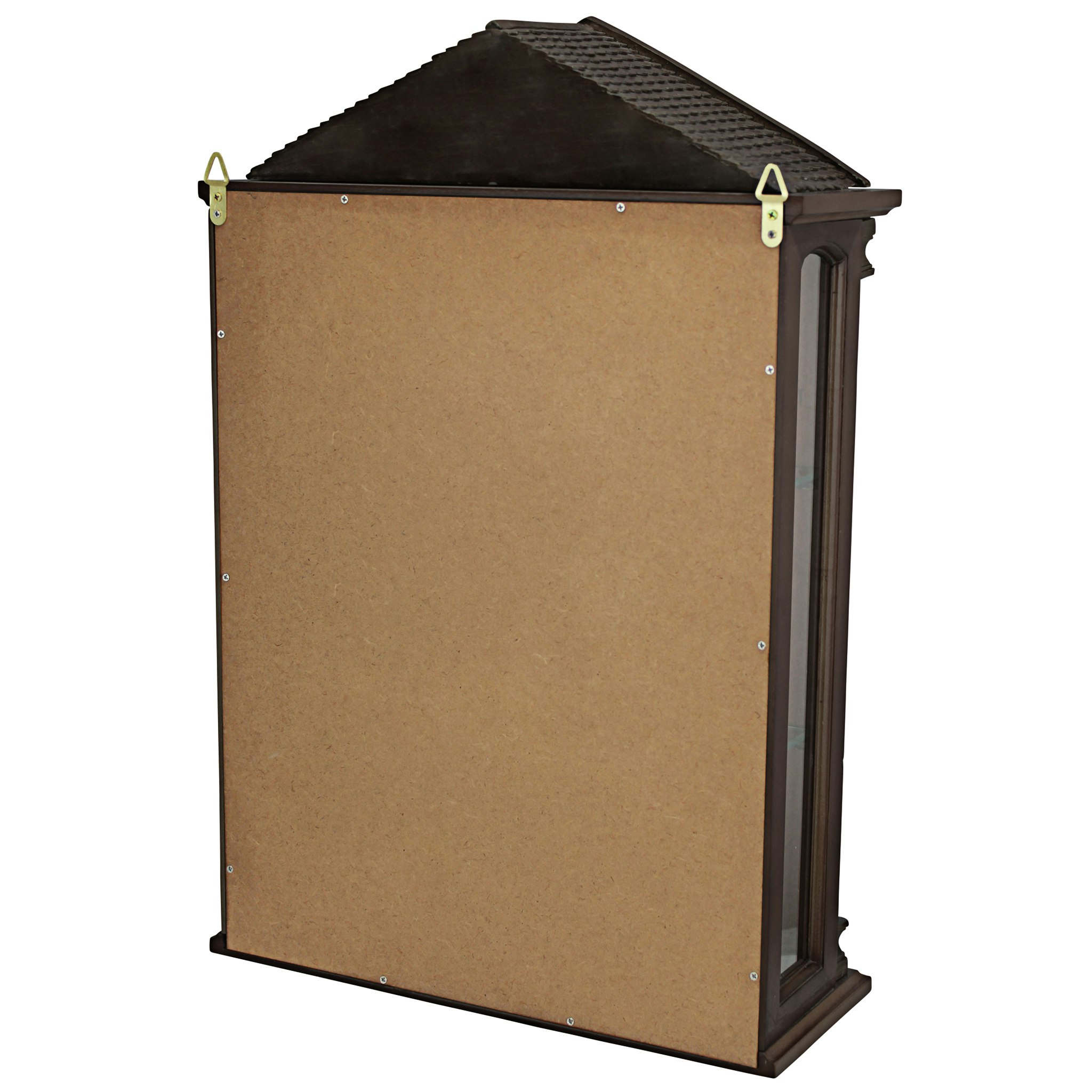 Toscano - Essex Hall Wall Curio Cabinet in Hardwood