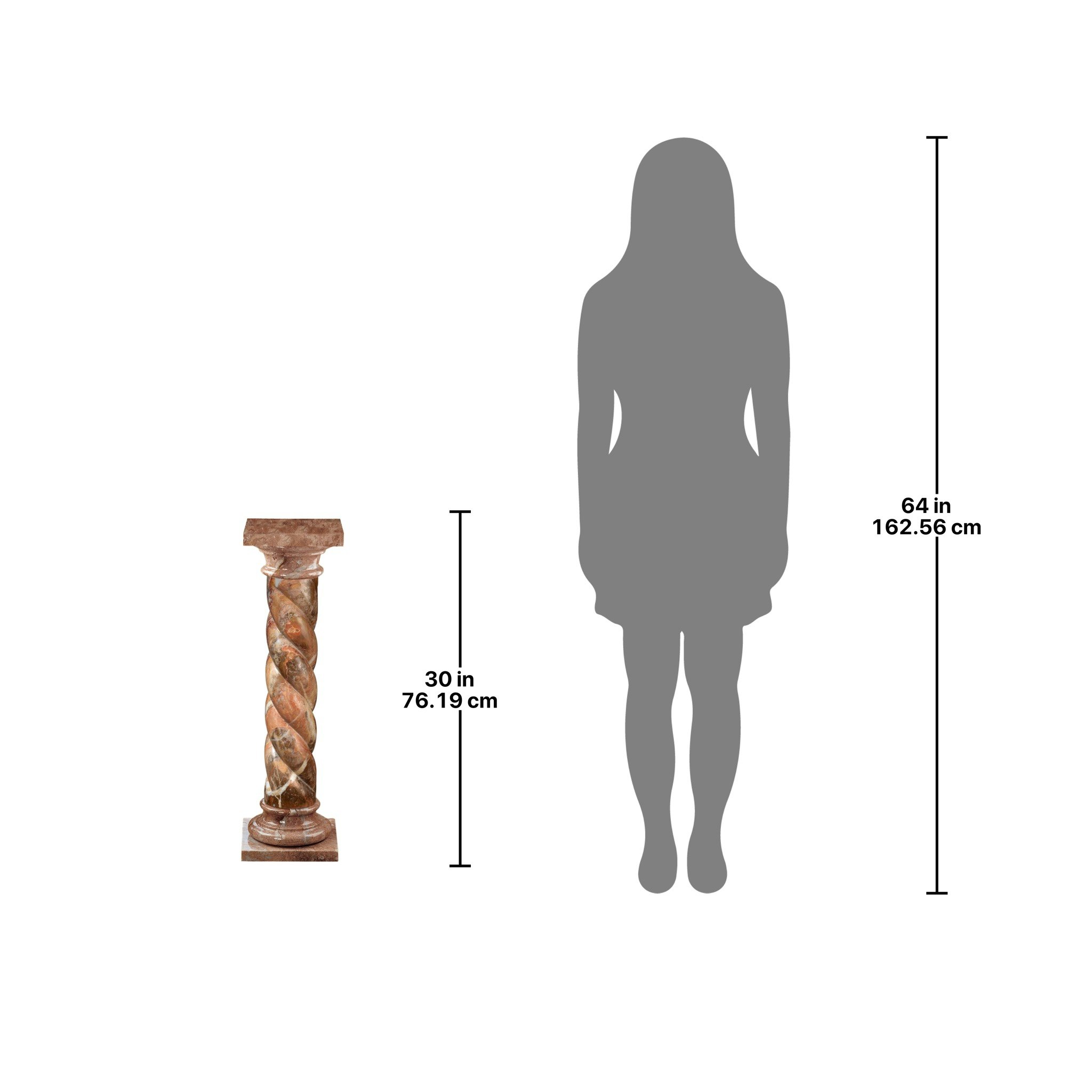 Toscano - Venetian Doges Solid Column in Tan, Marble