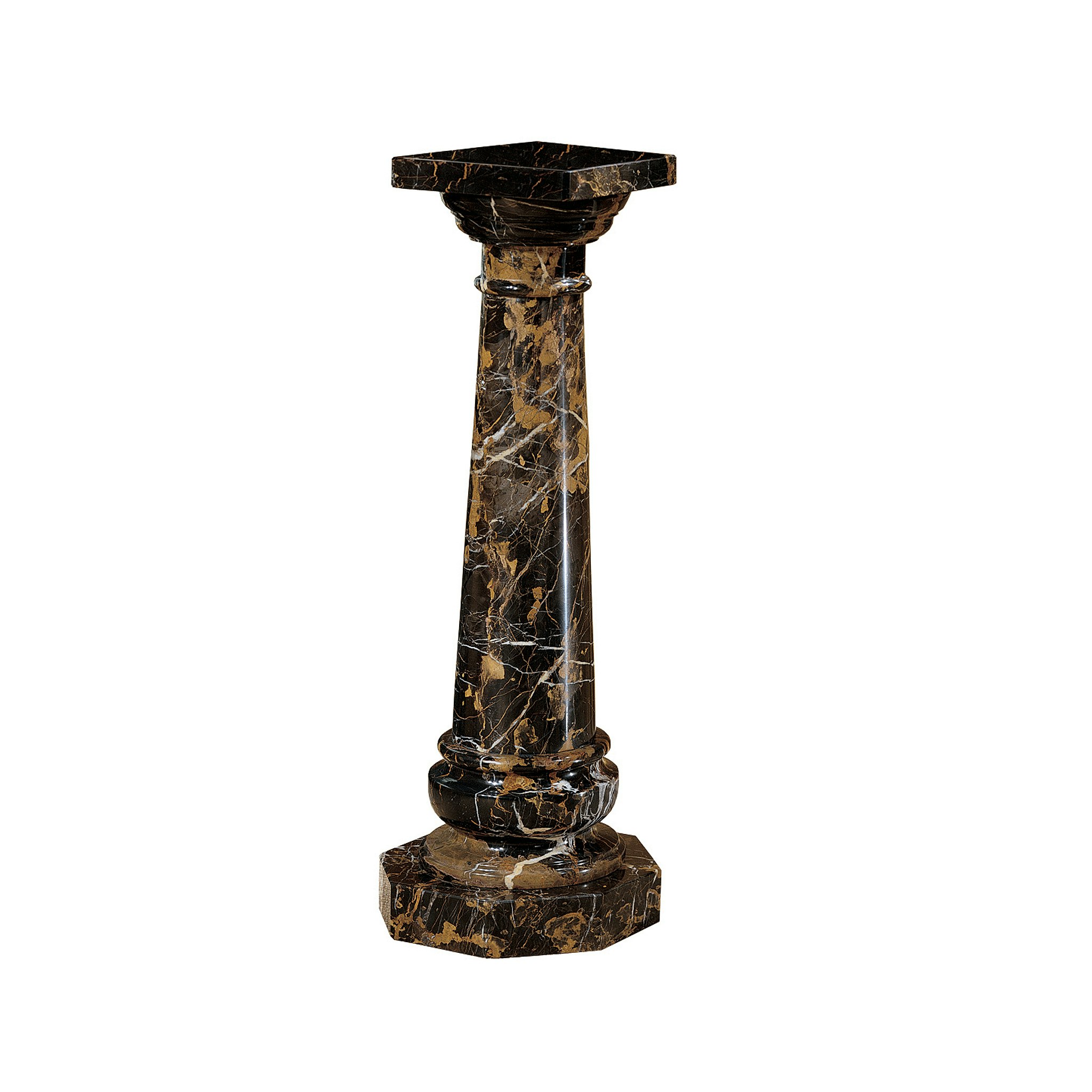 Toscano - Opulent Versailles Column in Ebony, Marble