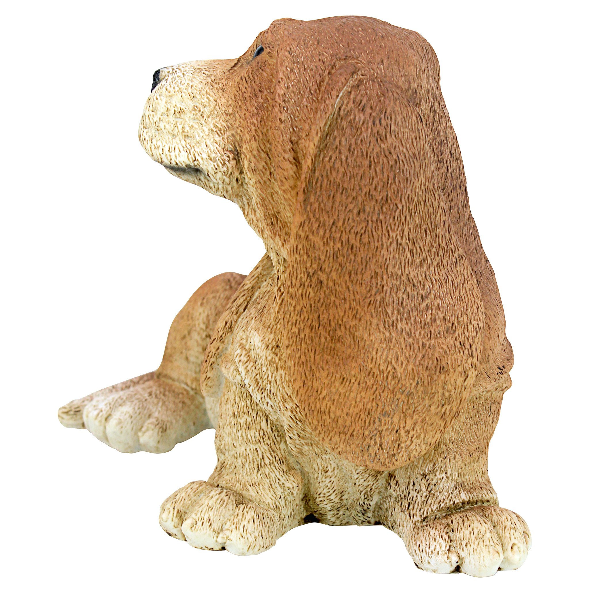 Toscano - Brown Basset Puppy Dog Statue