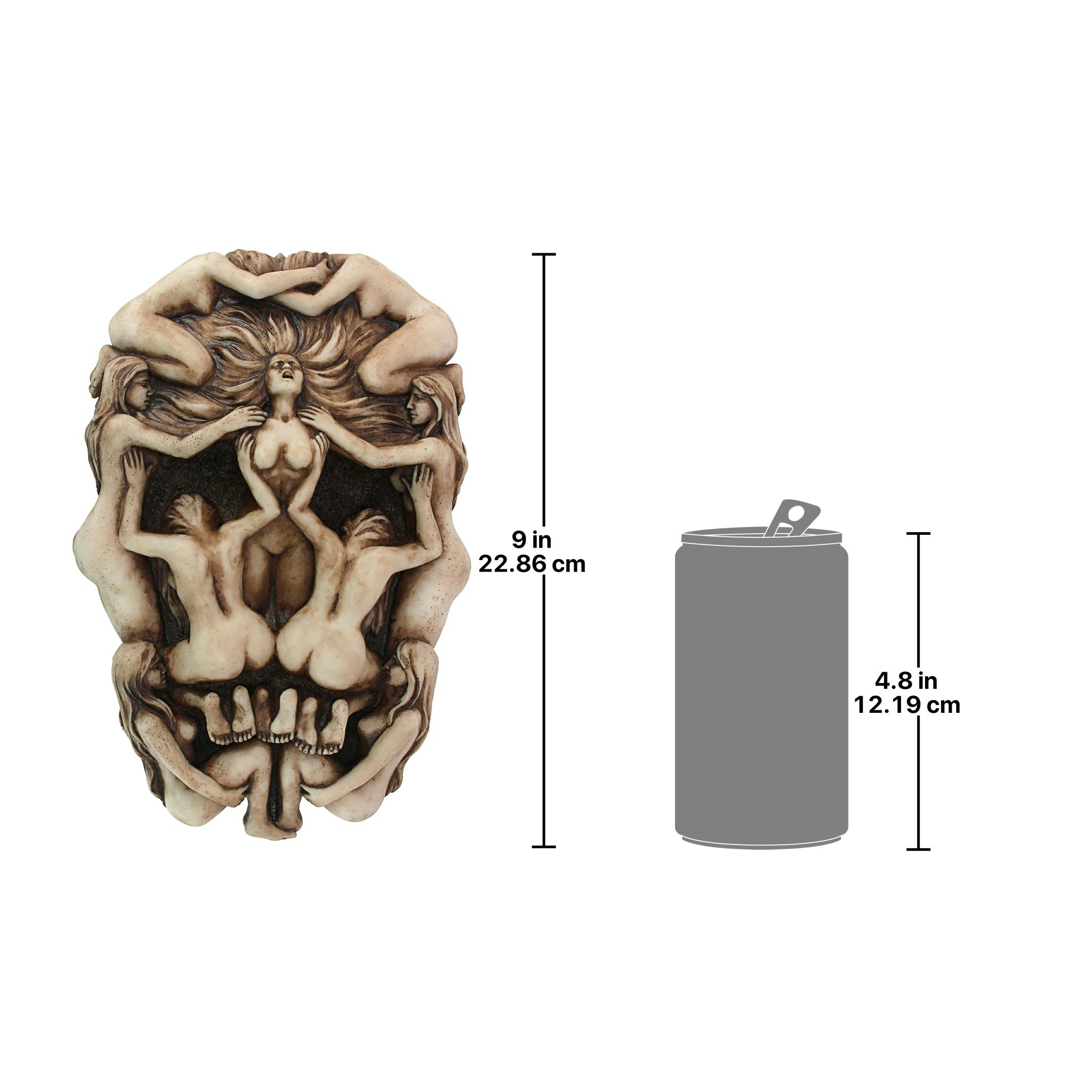Toscano - Memento Mori Gothic Death Skull Wall Sculpture