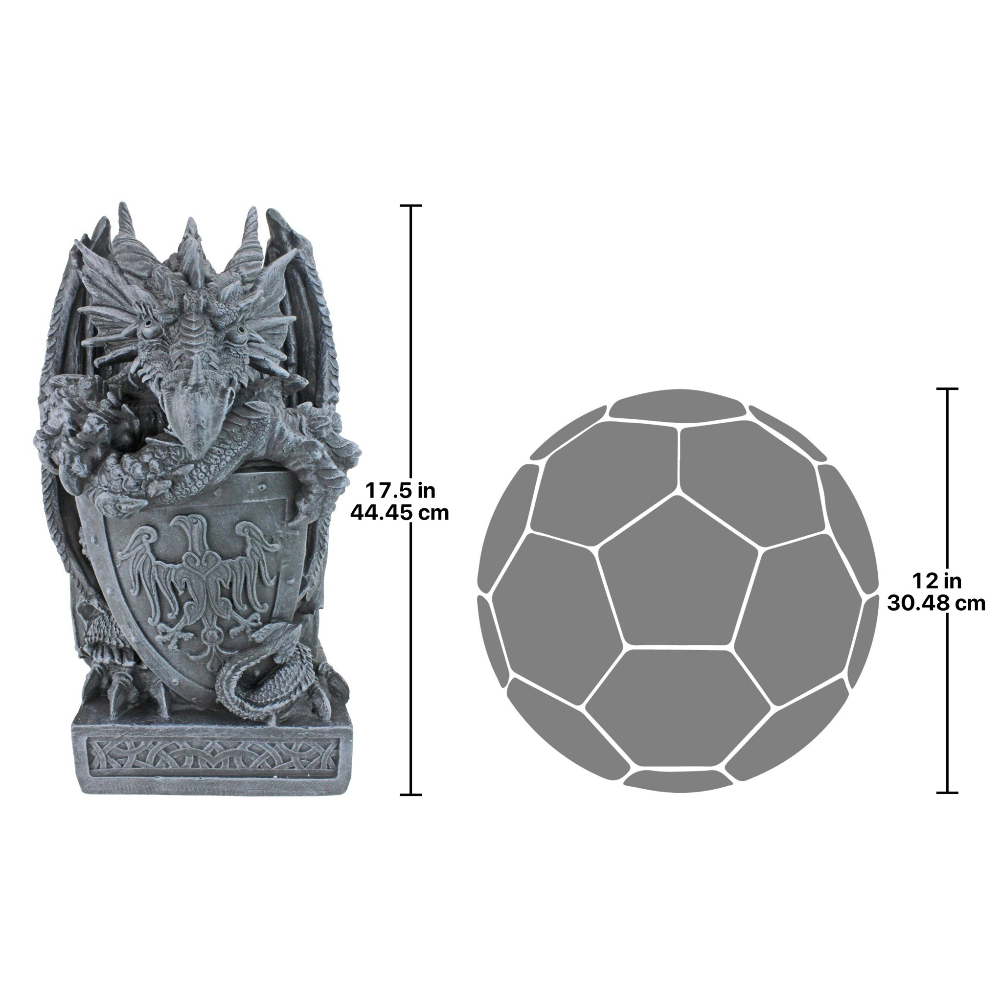 Toscano - Shield the Arthurian Dragon Statue