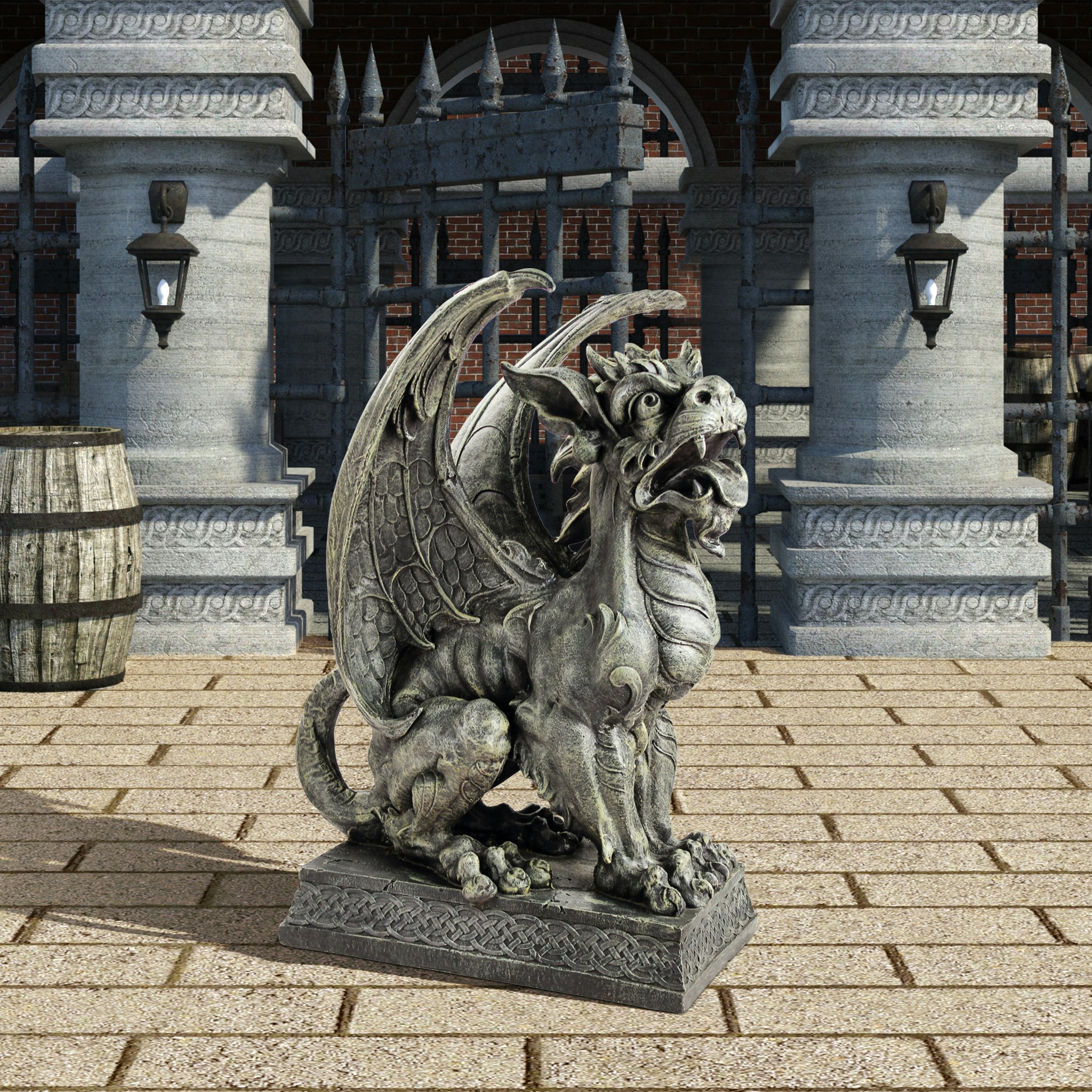 Toscano - Saint Ambrose Gate Gargoyle Sentinel Statue