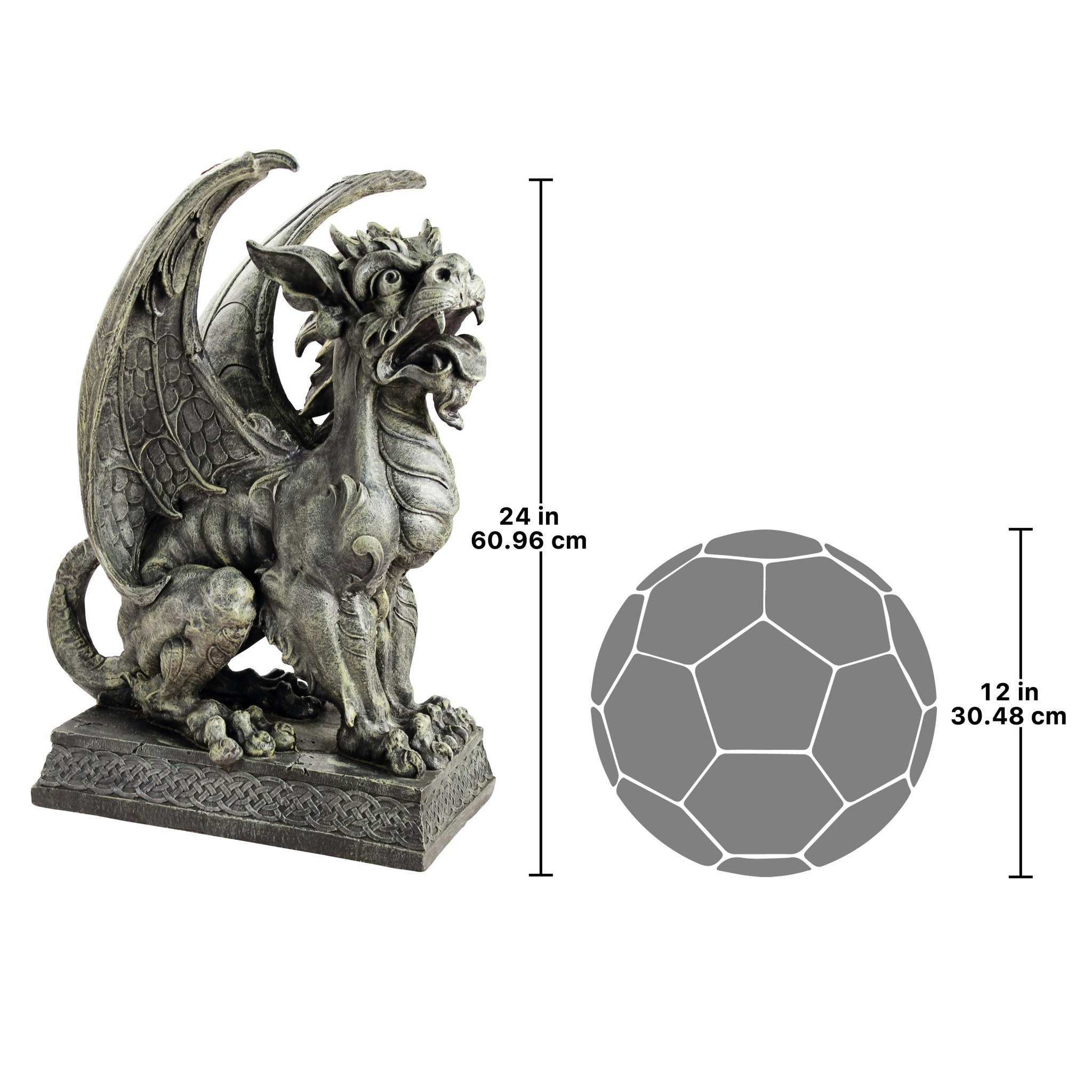 Toscano Saint Ambrose Gate Gargoyle Sentinel Statue - Argos