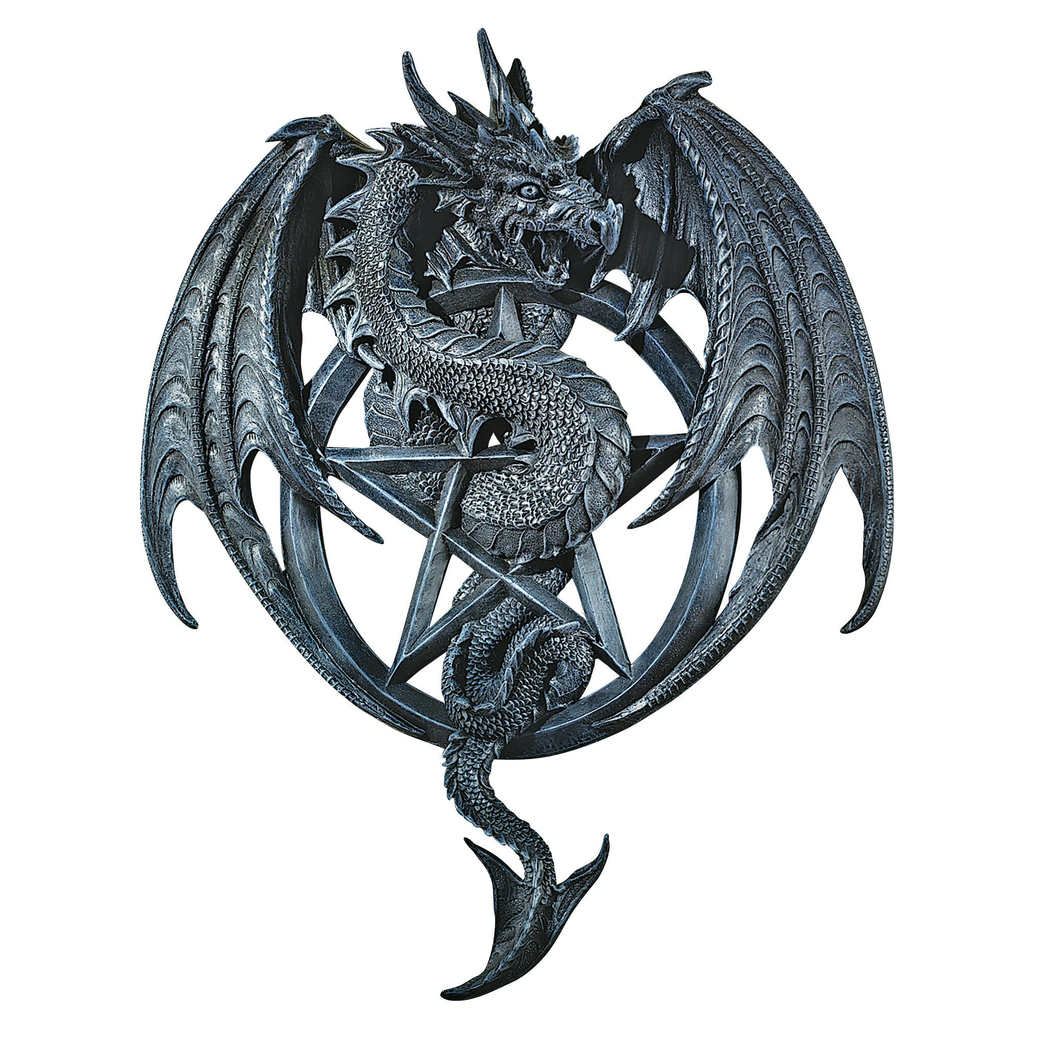 Toscano - Dragon Pentacle Gothic Wall Sculpture