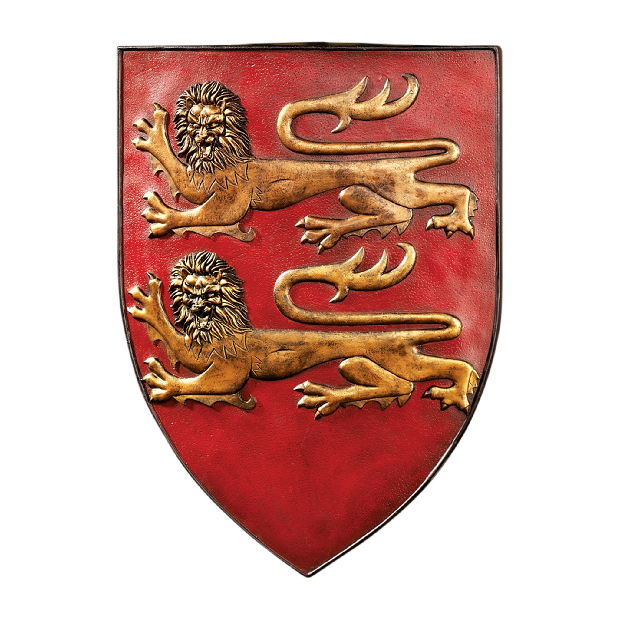 Toscano - Grand Arms of France Sculptural Wall Shield in William of Normandy