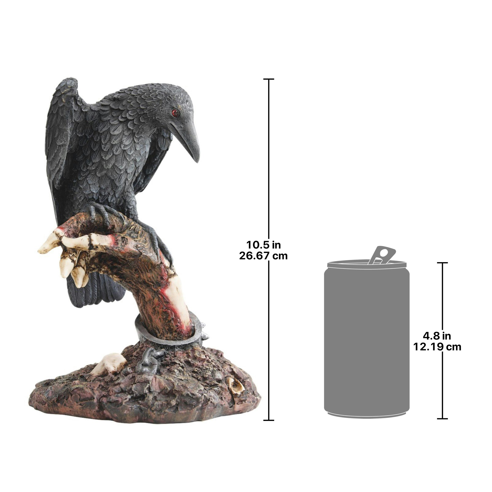 Toscano - The Raven Perch Zombie Statue