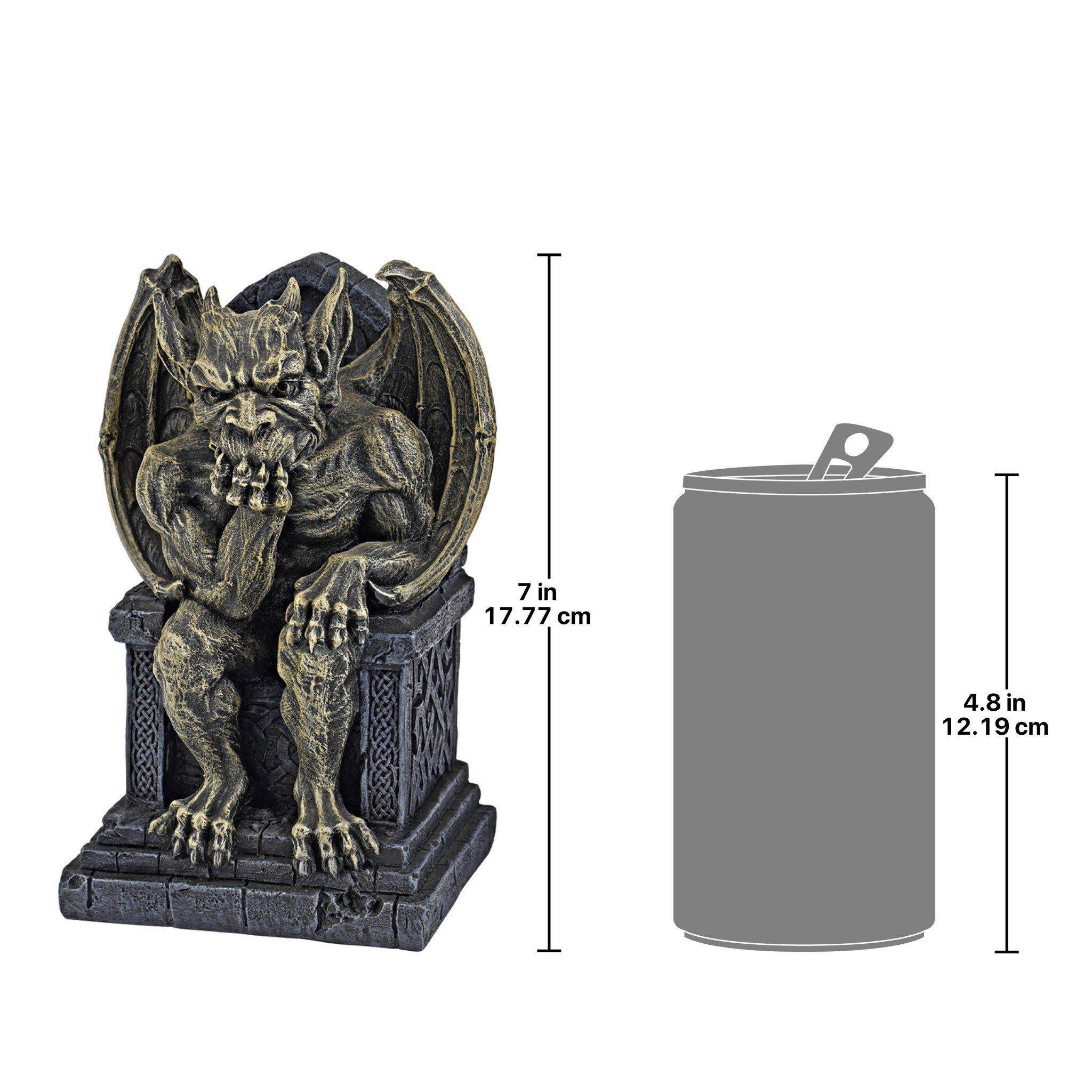 Toscano Hemlock Gargoyle Throne Statue - Small