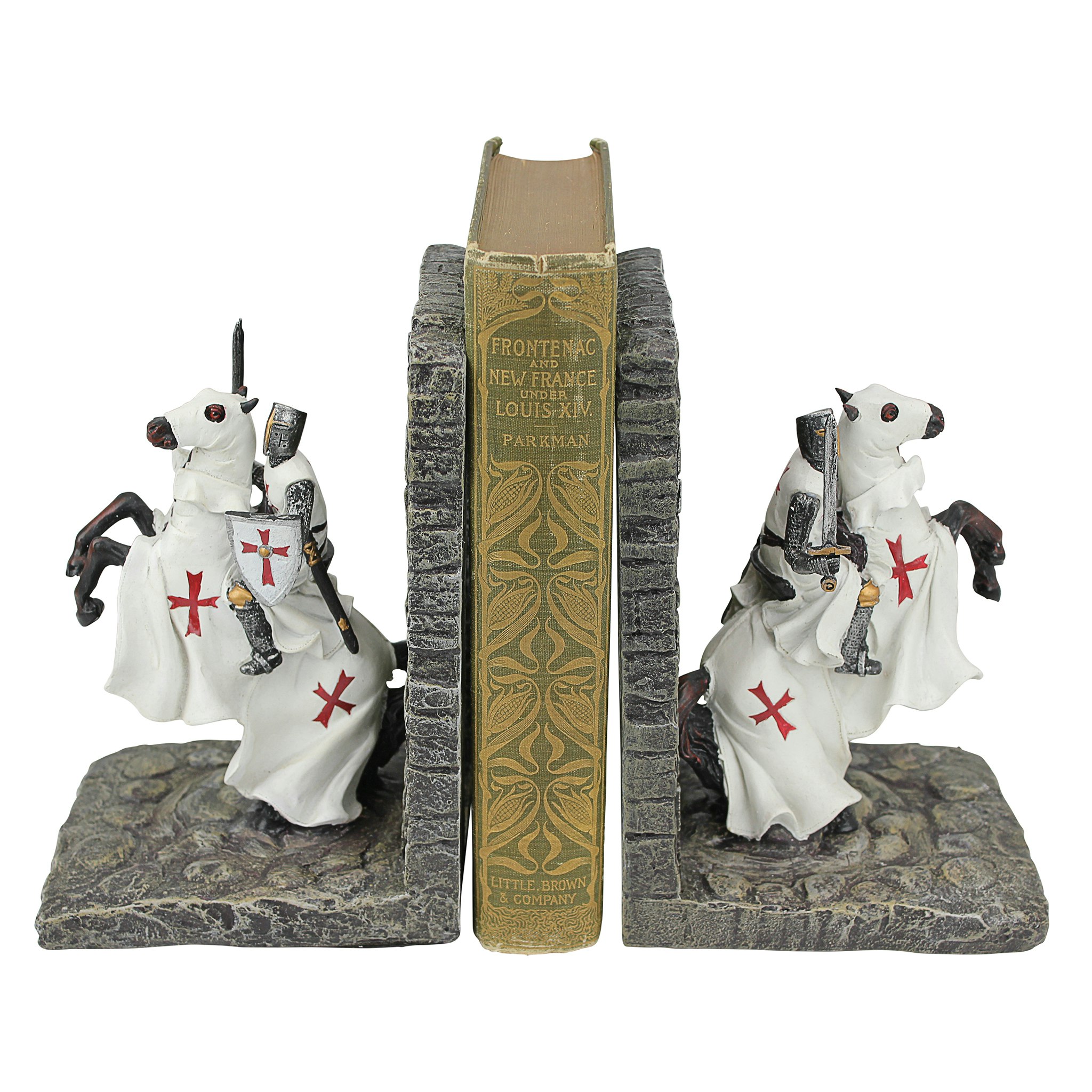 Toscano - Knights of the Digital Realm Sculptural Bookends Pair in Designer Resin