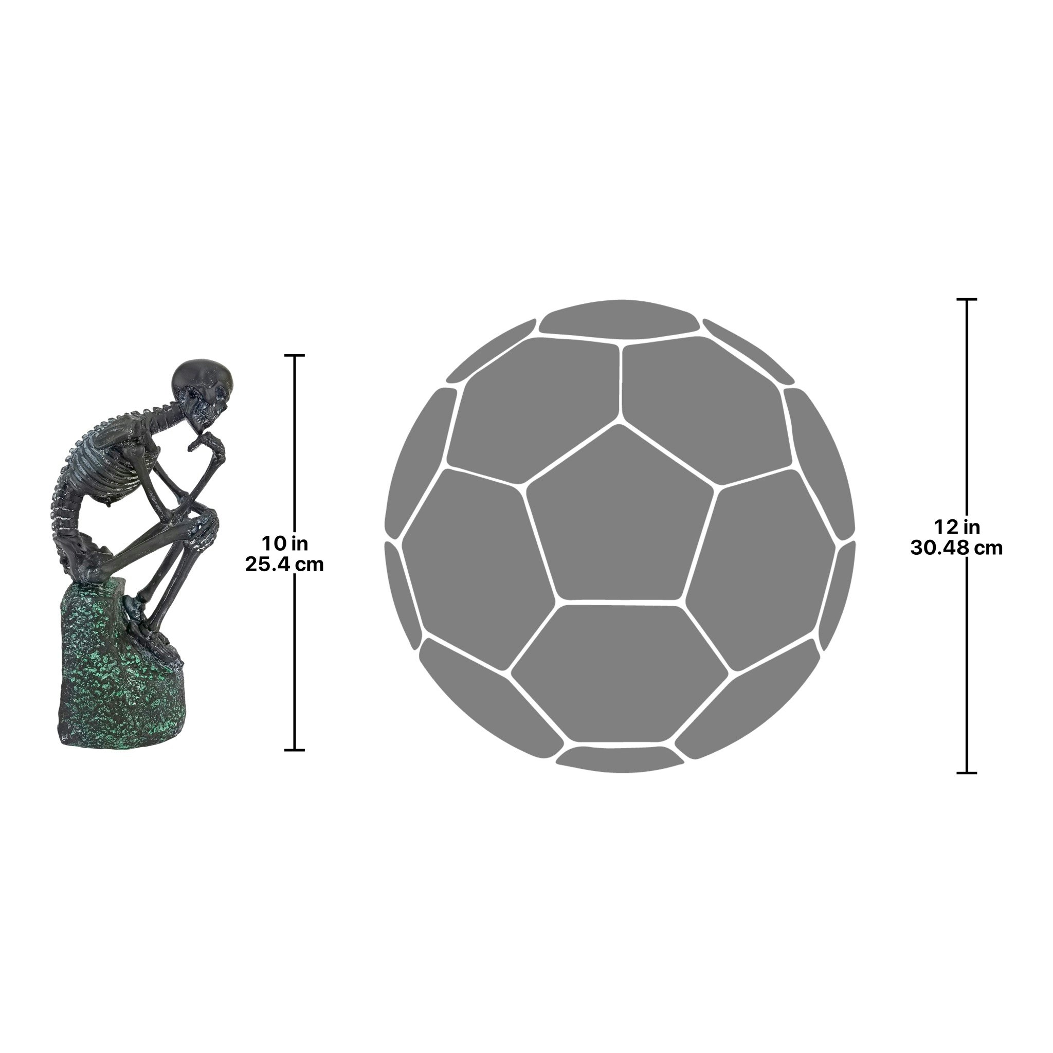 Toscano - The Skeleton Thinker Statue