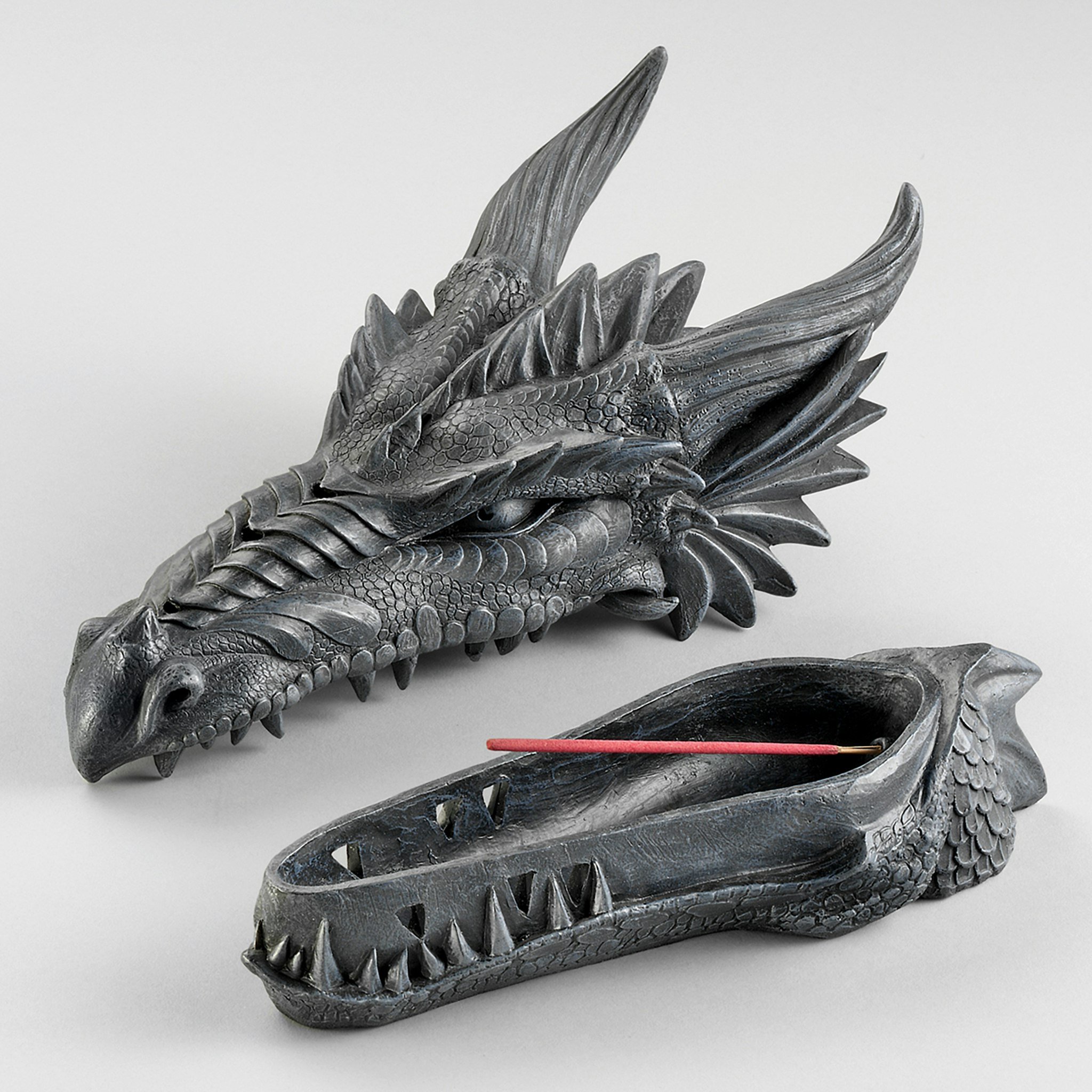 Toscano - Stryker the Smoking Dragon Sculptural Incense Burner Box