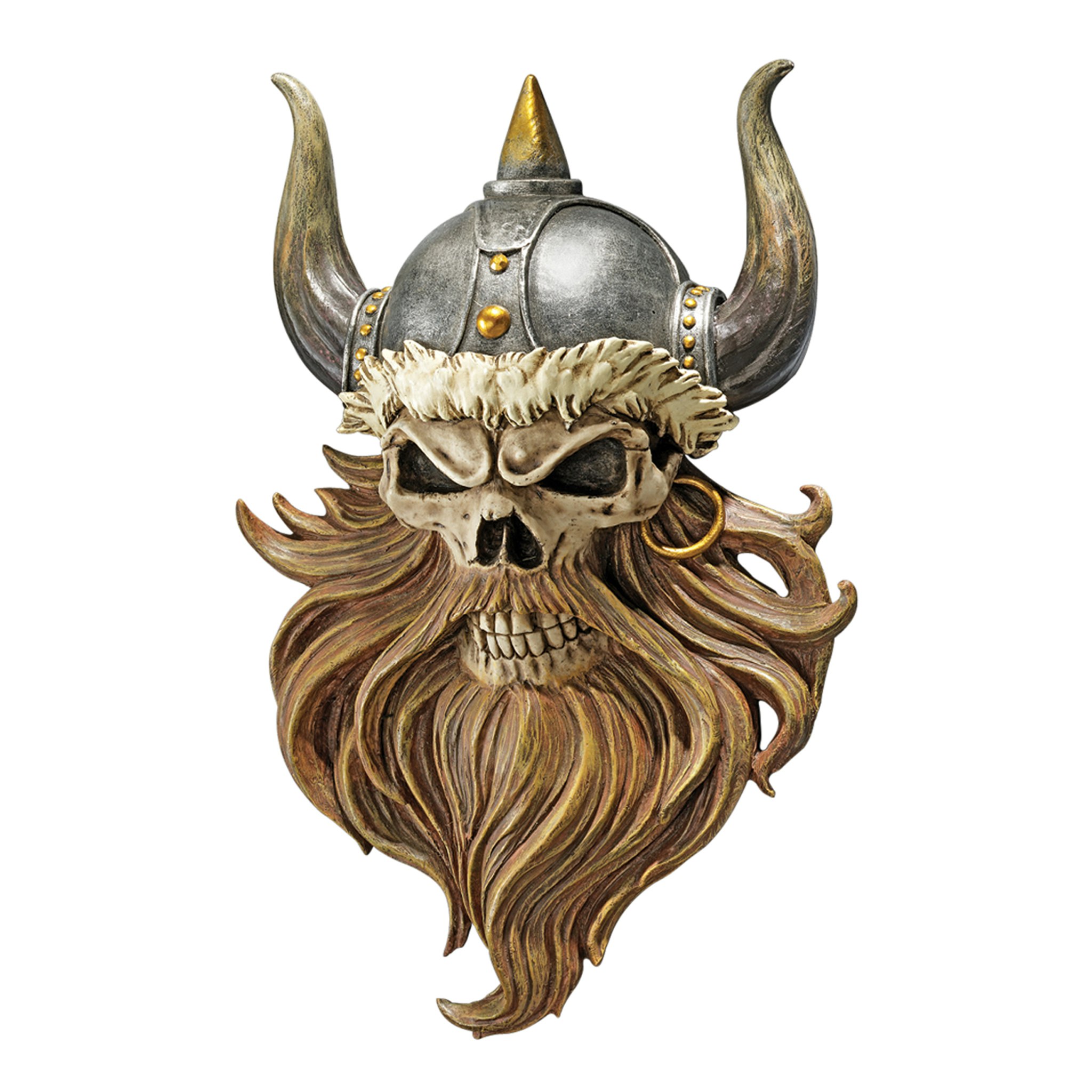 Toscano - The Skull of Valhalla Viking Warrior Wall Sculpture