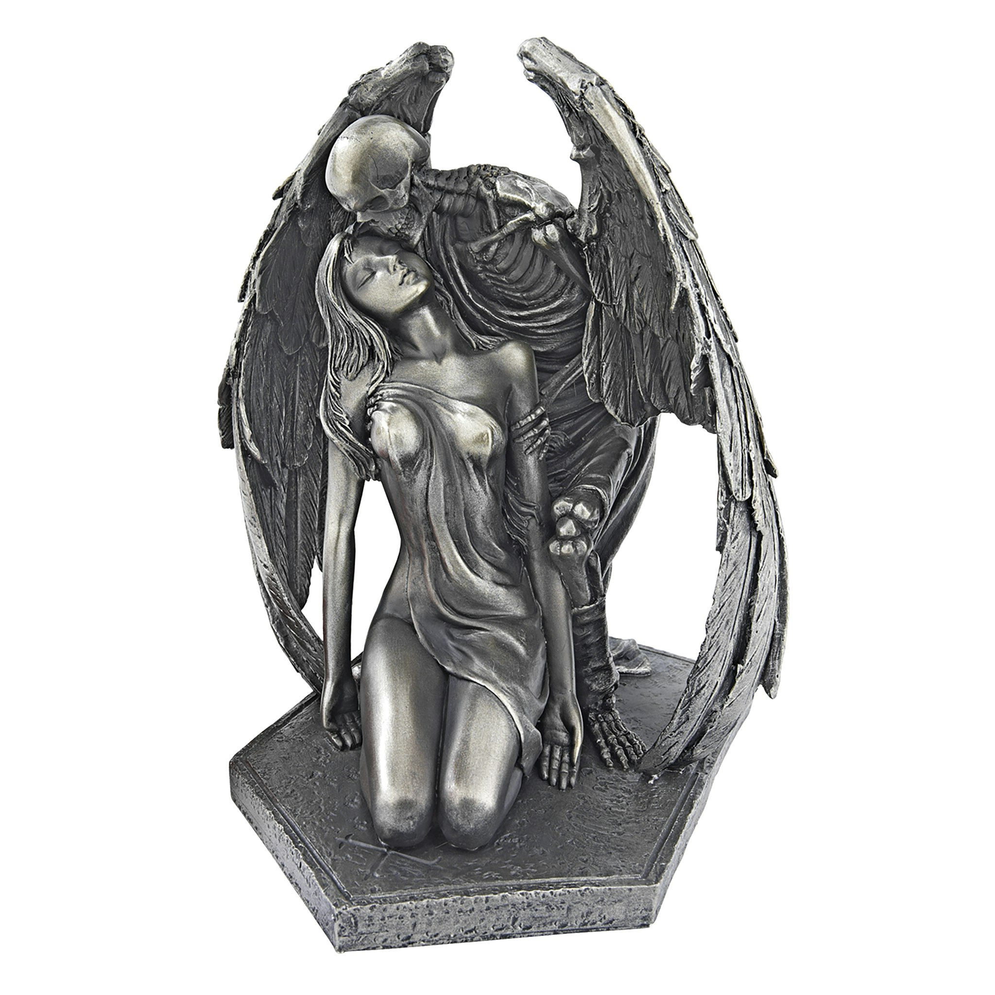 Toscano - Kiss of Death Winged Skeleton Statue