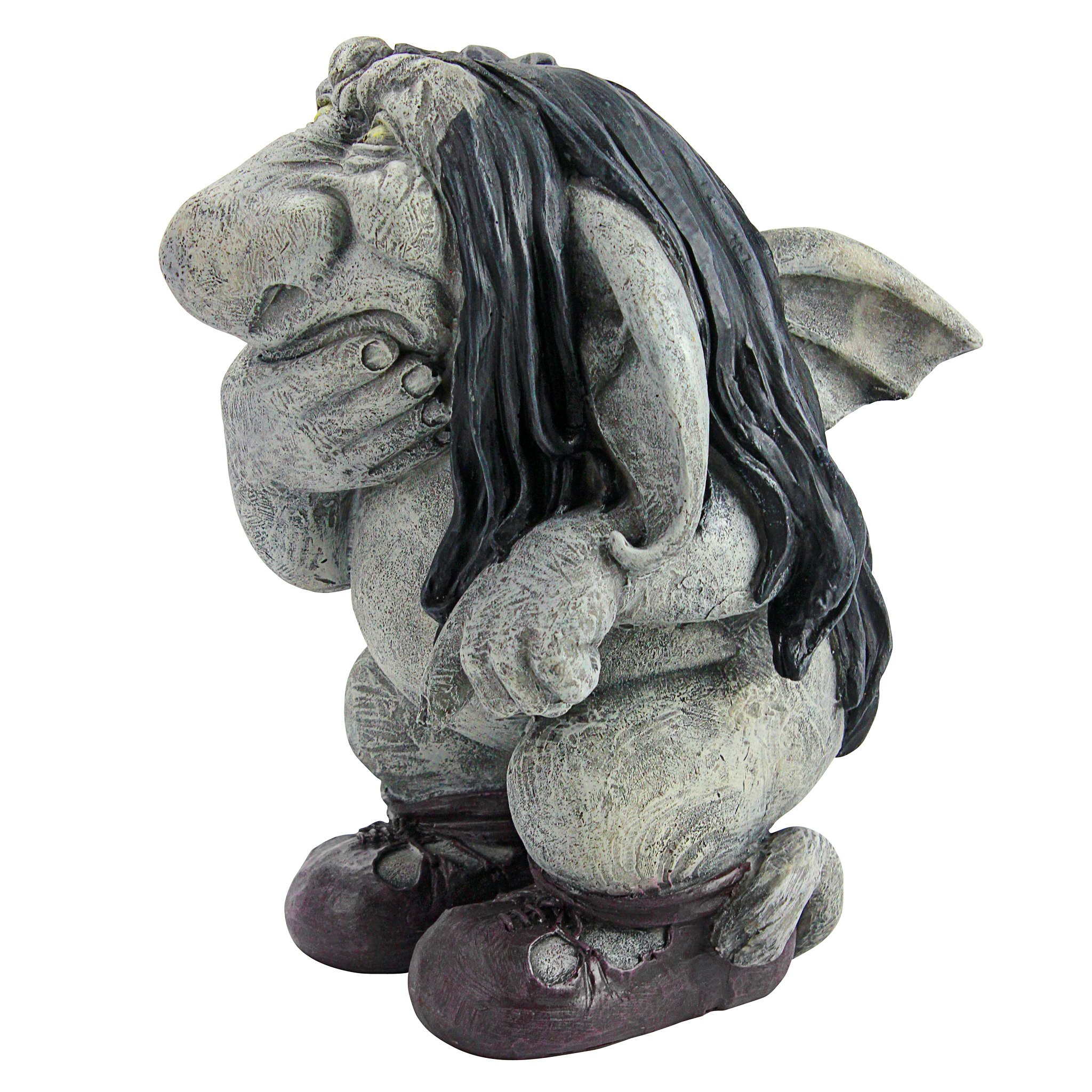 Toscano - Pondering Sylvester the Cynical Gnome Troll Statue