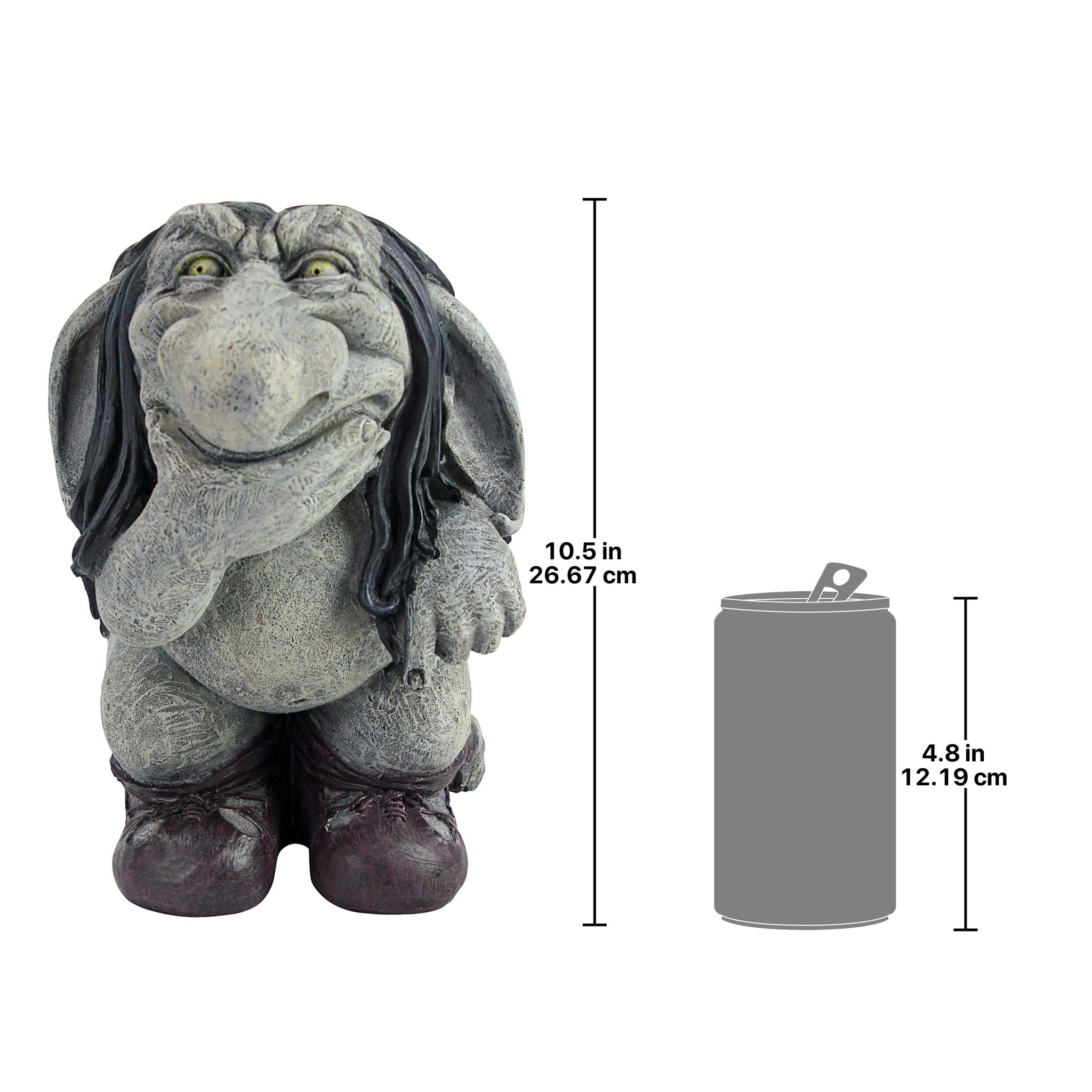 Toscano - Pondering Sylvester the Cynical Gnome Troll Statue