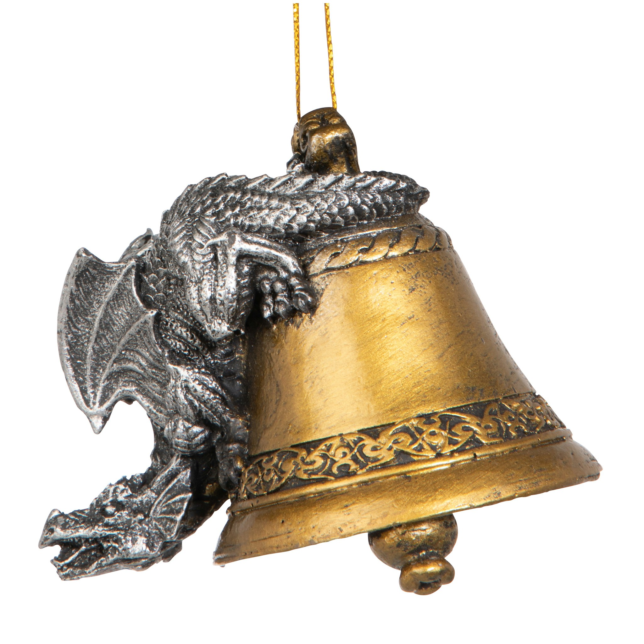 Toscano - Humdinger the Bell Ringer Gothic Dragon Holiday Ornament