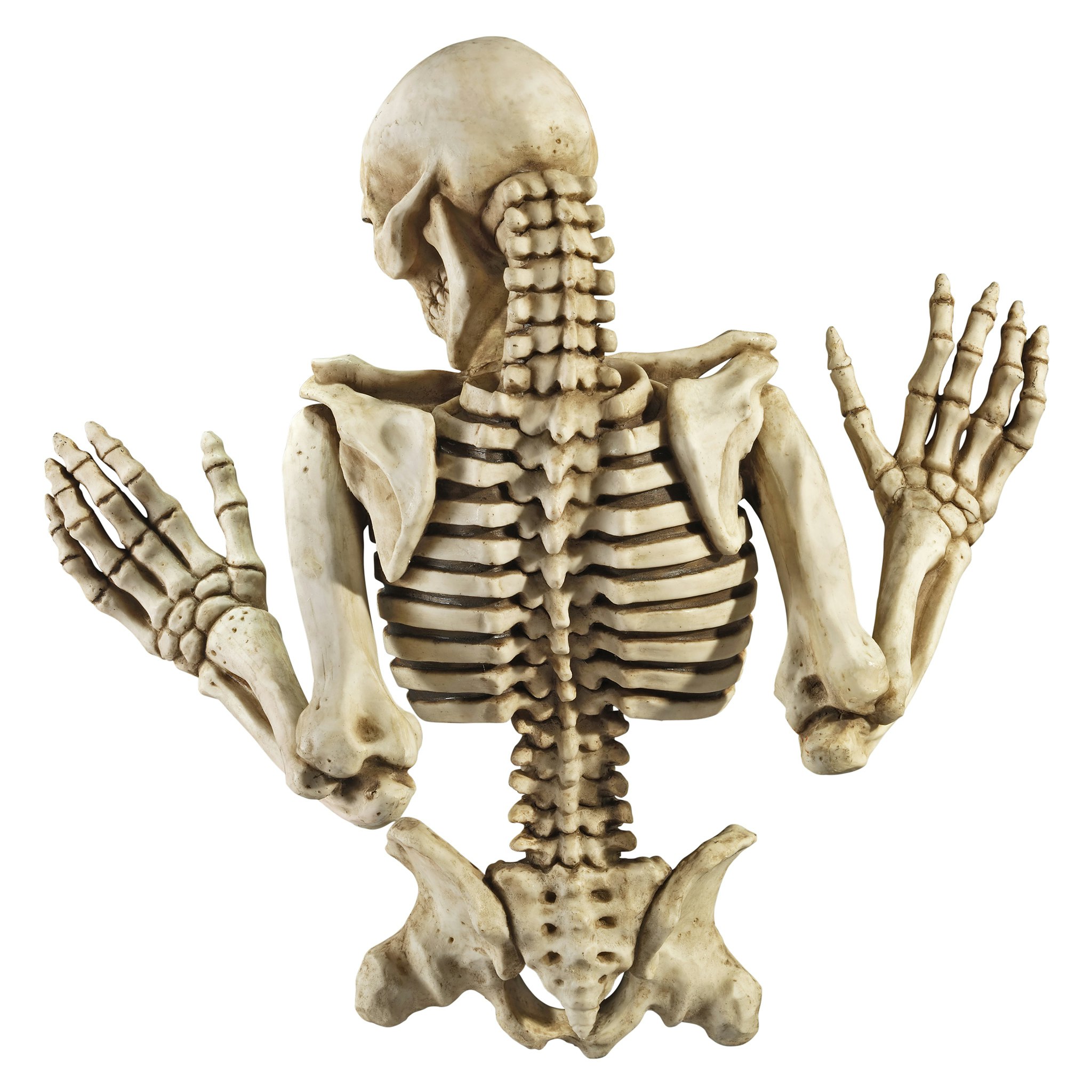 Toscano - Ascending Evil Climbing Skeleton Wall Sculpture