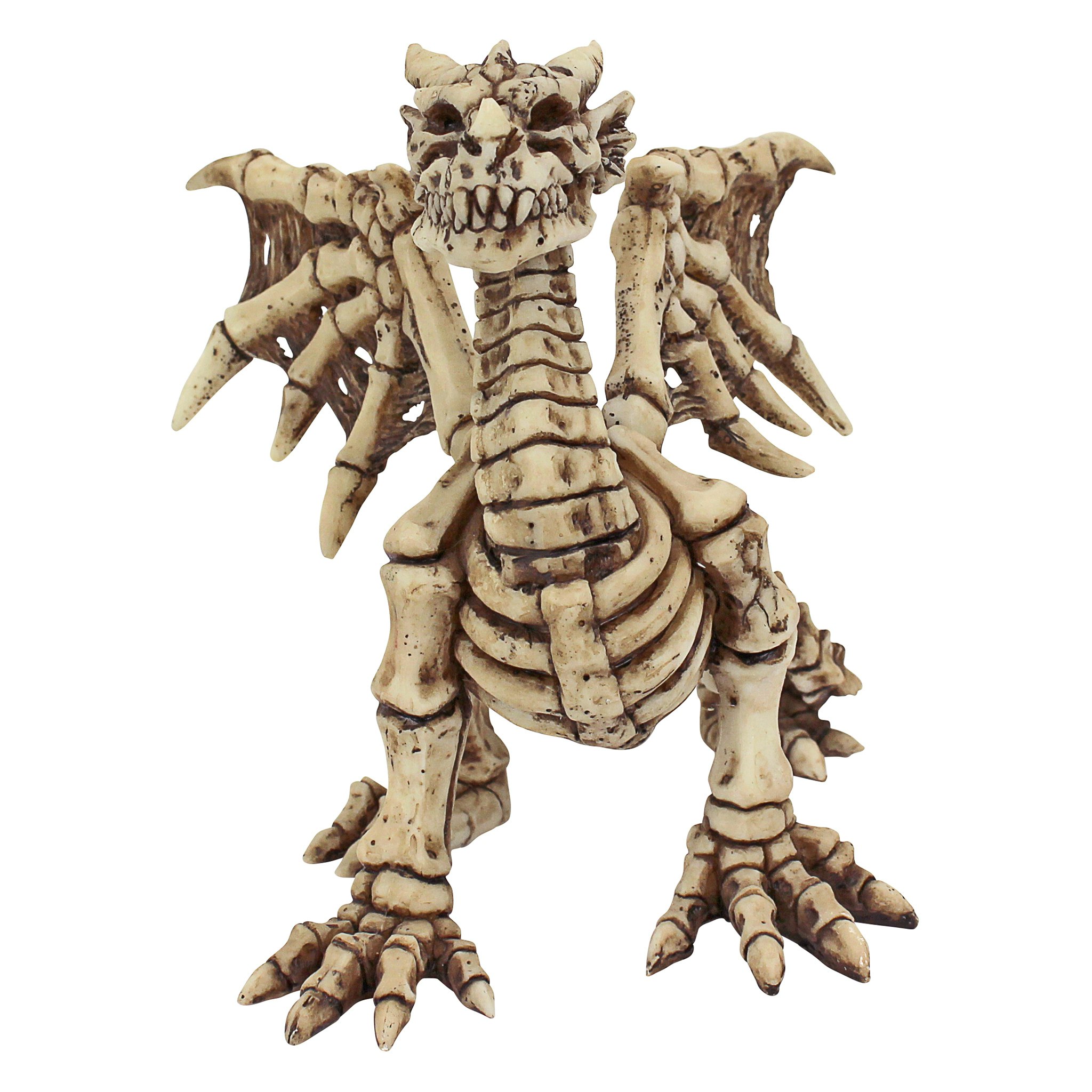 Toscano - Corpus Crux Gothic Dragon Skeleton Statue