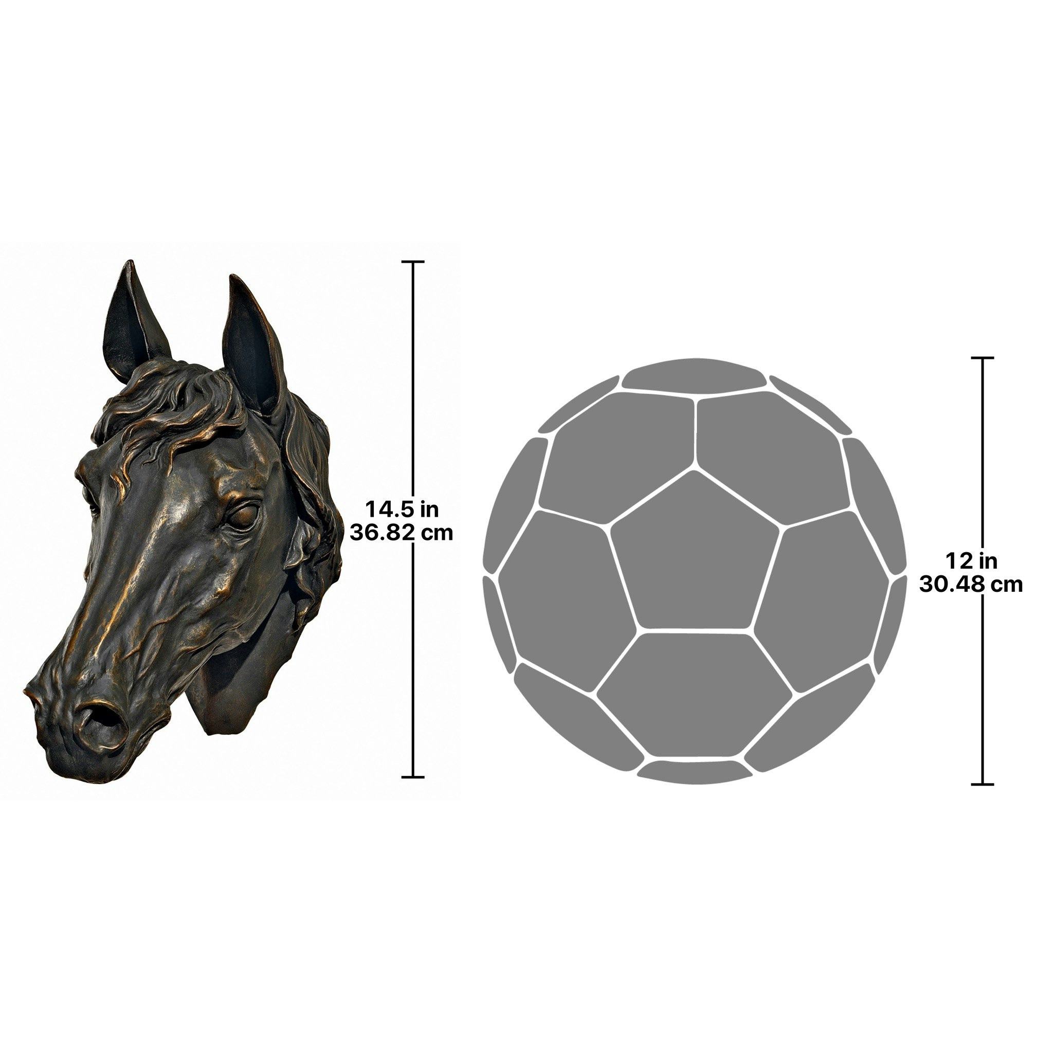 Toscano - Freedom Spirit Horse Study Wall Sculpture