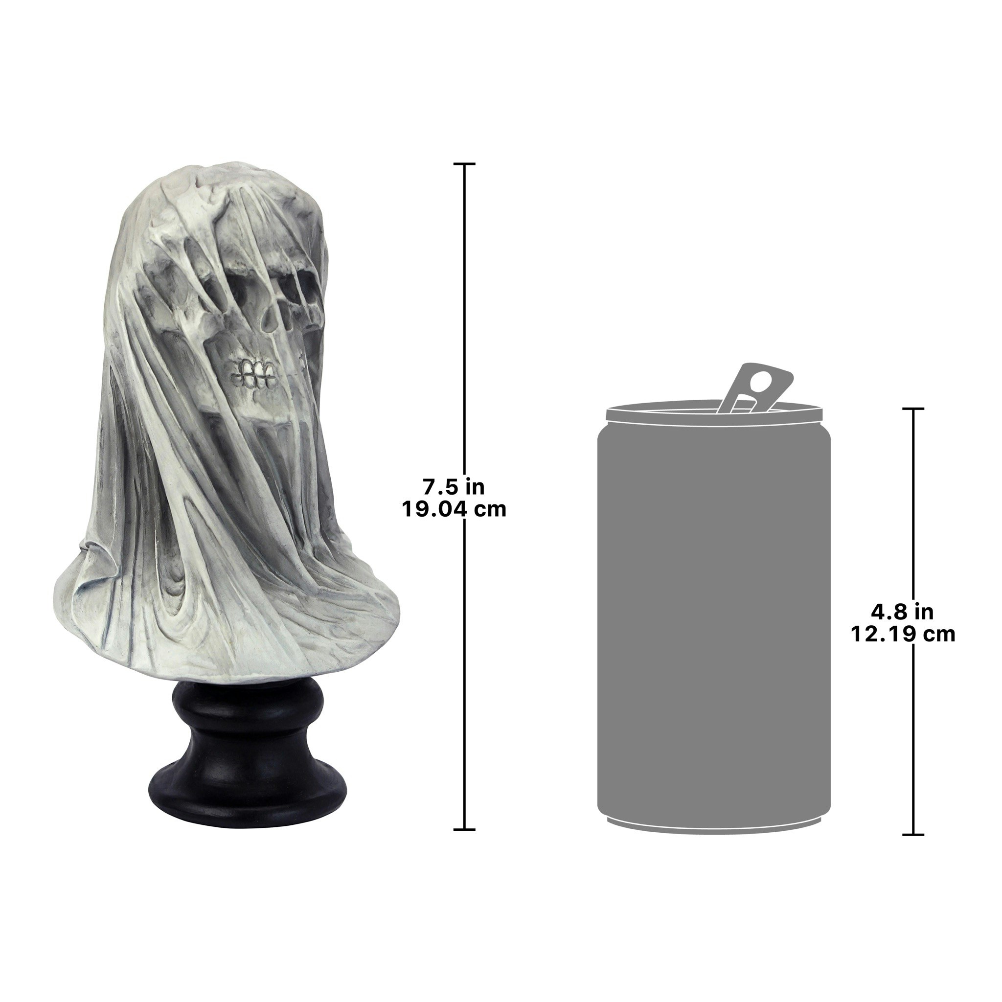 Toscano - Samhain Veiled Maiden of Death Bust Statue