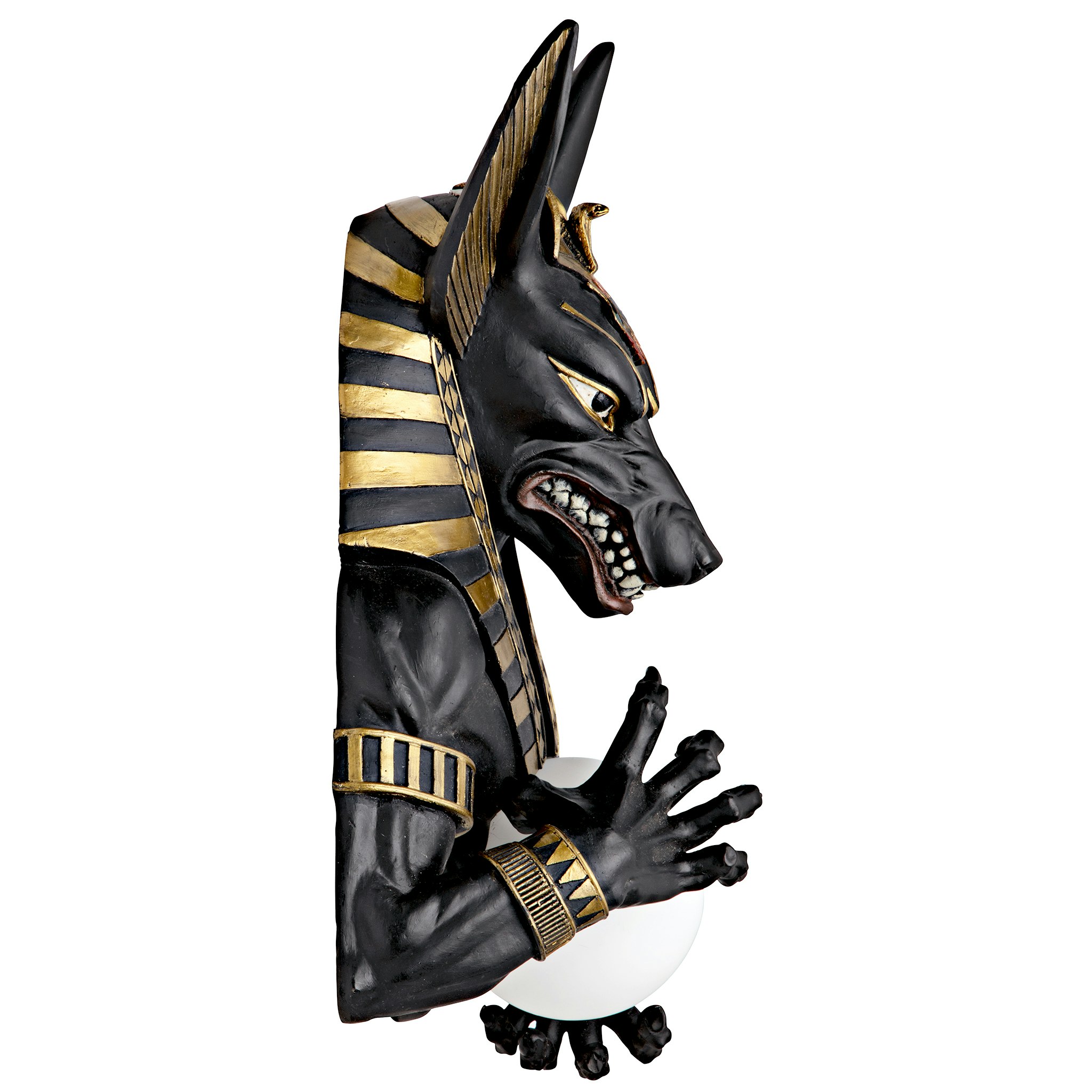 Toscano - Anubis Egyptian God of the Underworld Illuminated Wall Sculpture