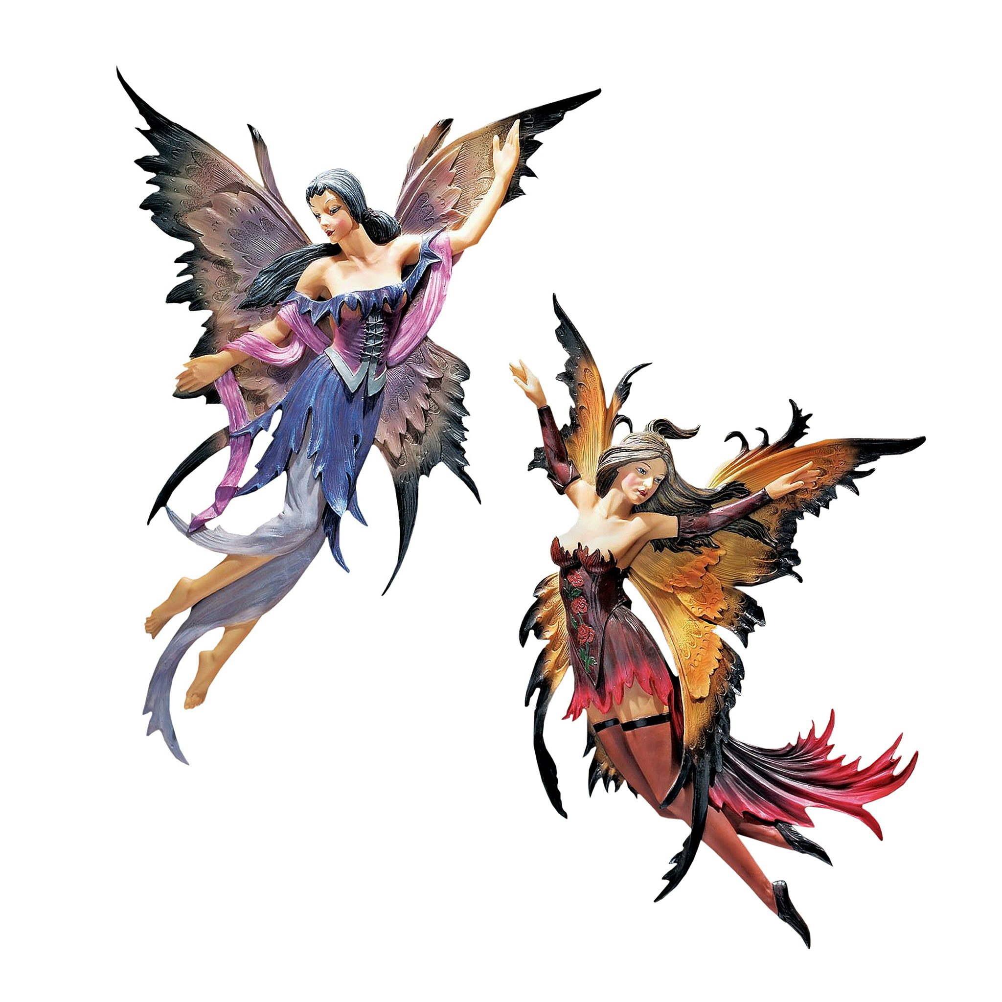 Toscano - Set of 2 Fairies of the Enchanted Grove Wall Sculptures