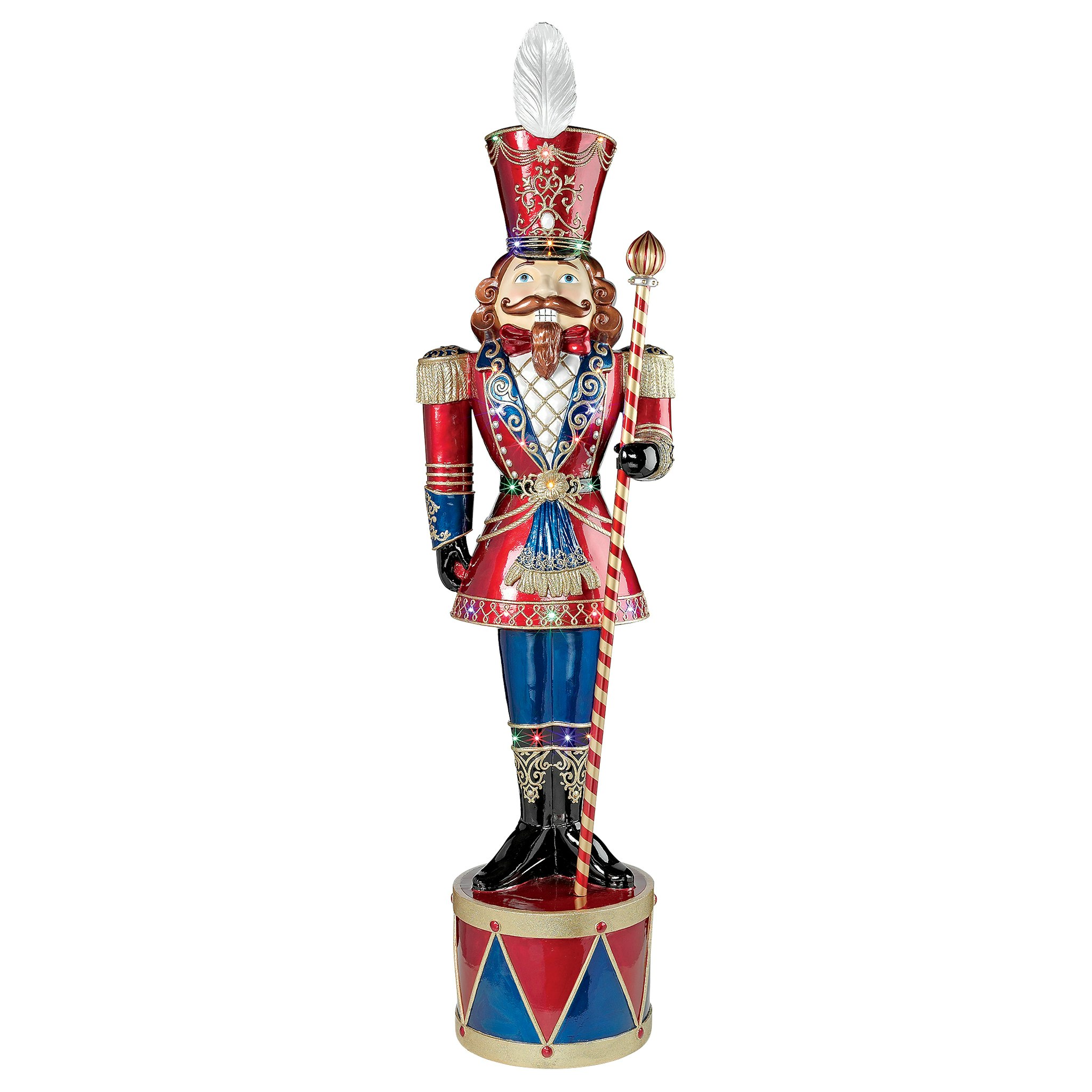 Toscano - Illuminated Bavarian Style Holiday Nutcracker Statue