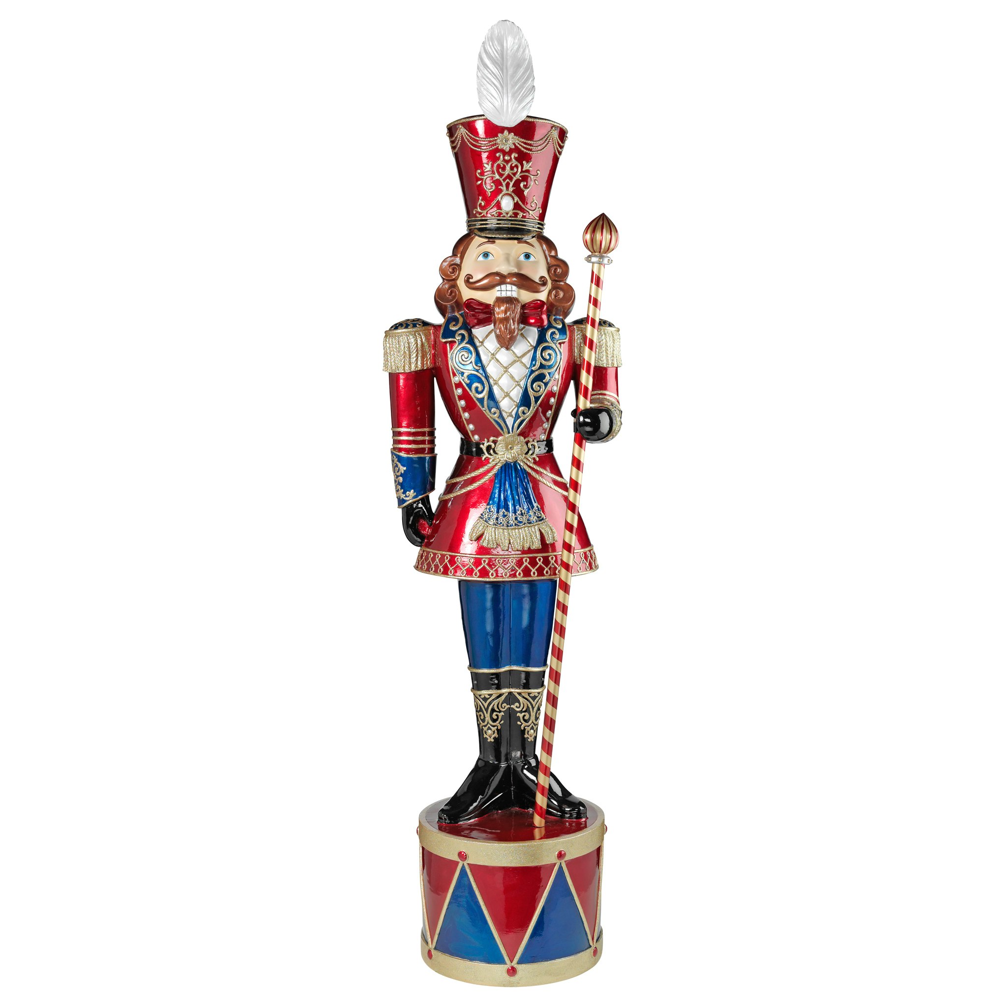 Toscano - Illuminated Bavarian Style Holiday Nutcracker Statue