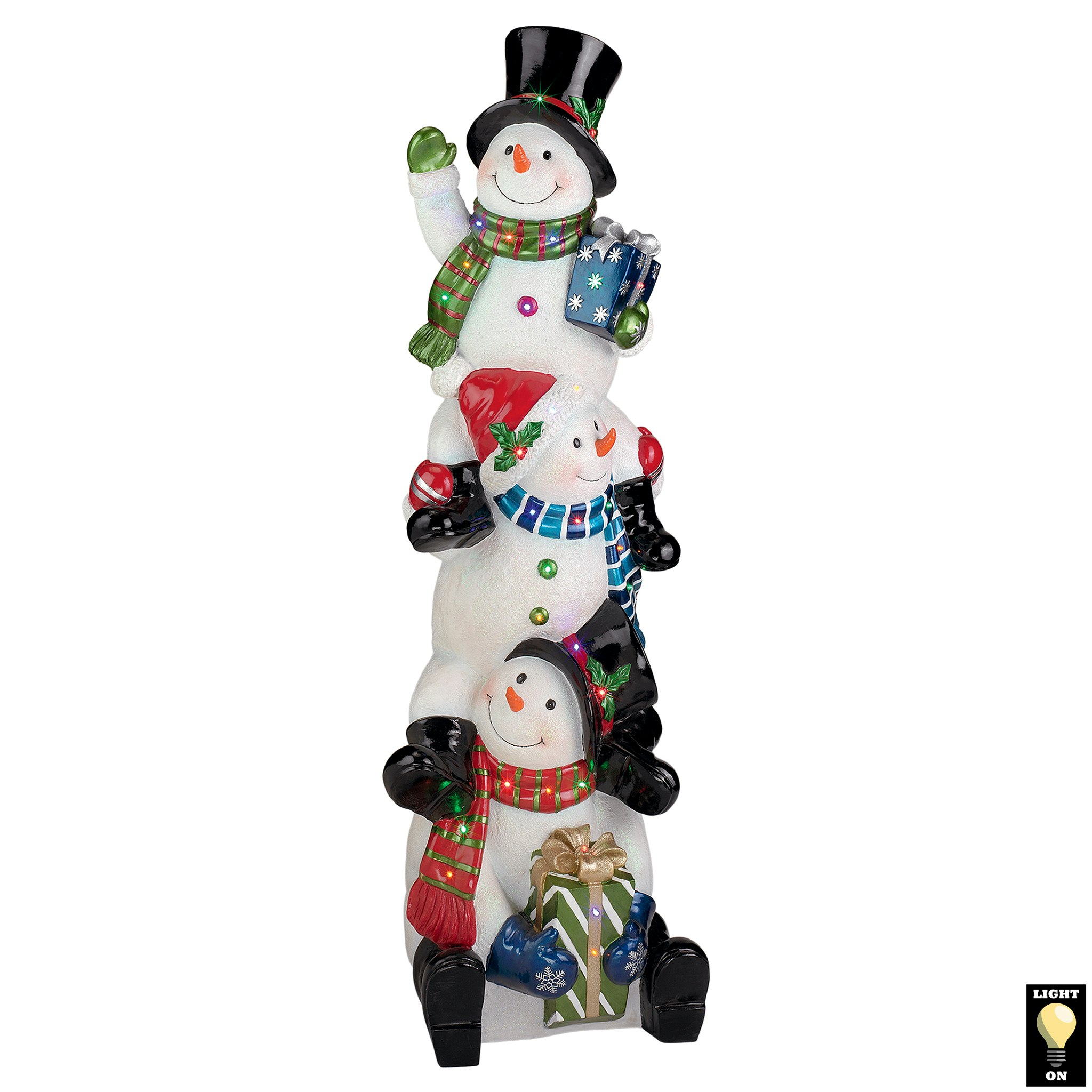 Toscano SnowBro Illuminated Snowman Holiday Statue - Large