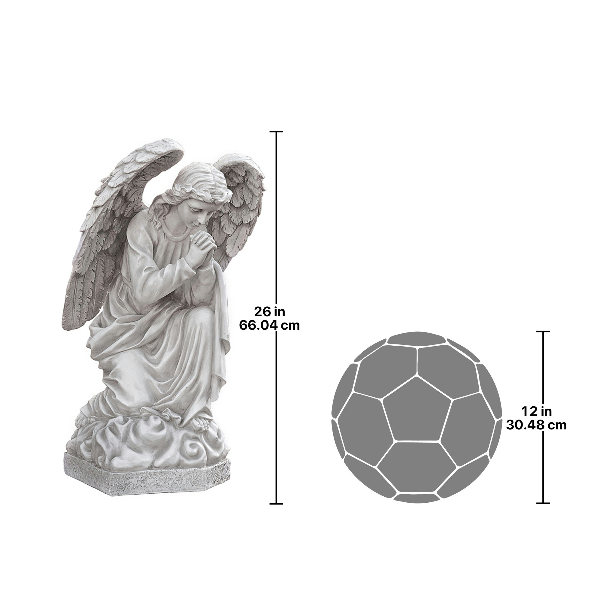 Toscano - The Praying Basilica Angel Statue